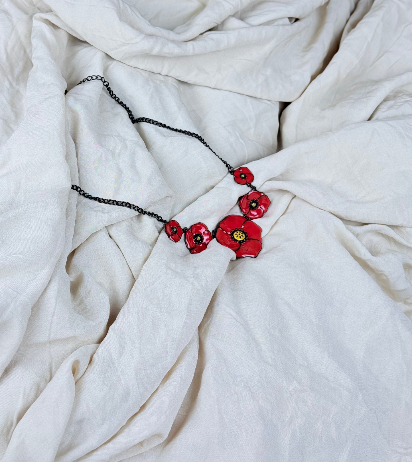 Collar Amapolas