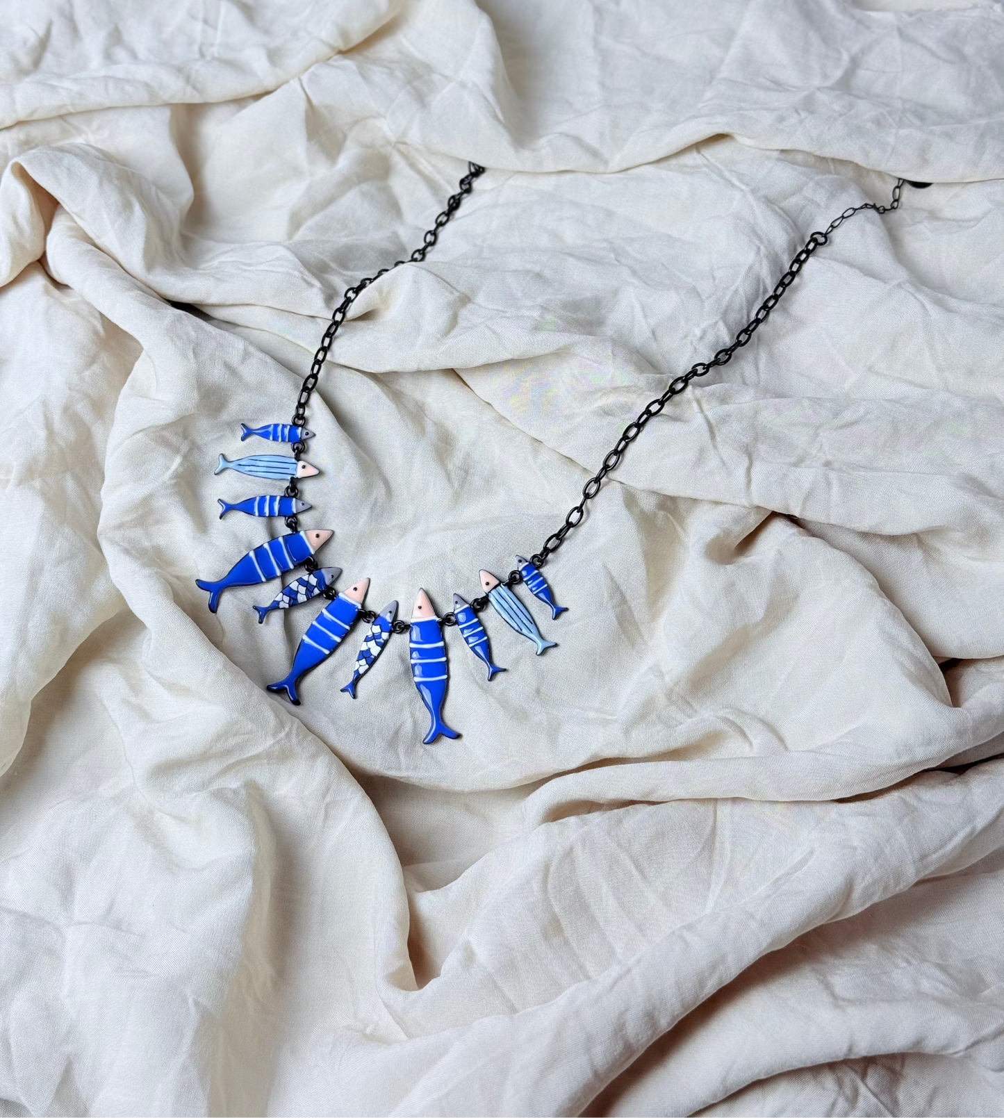 Collar Peces Azules