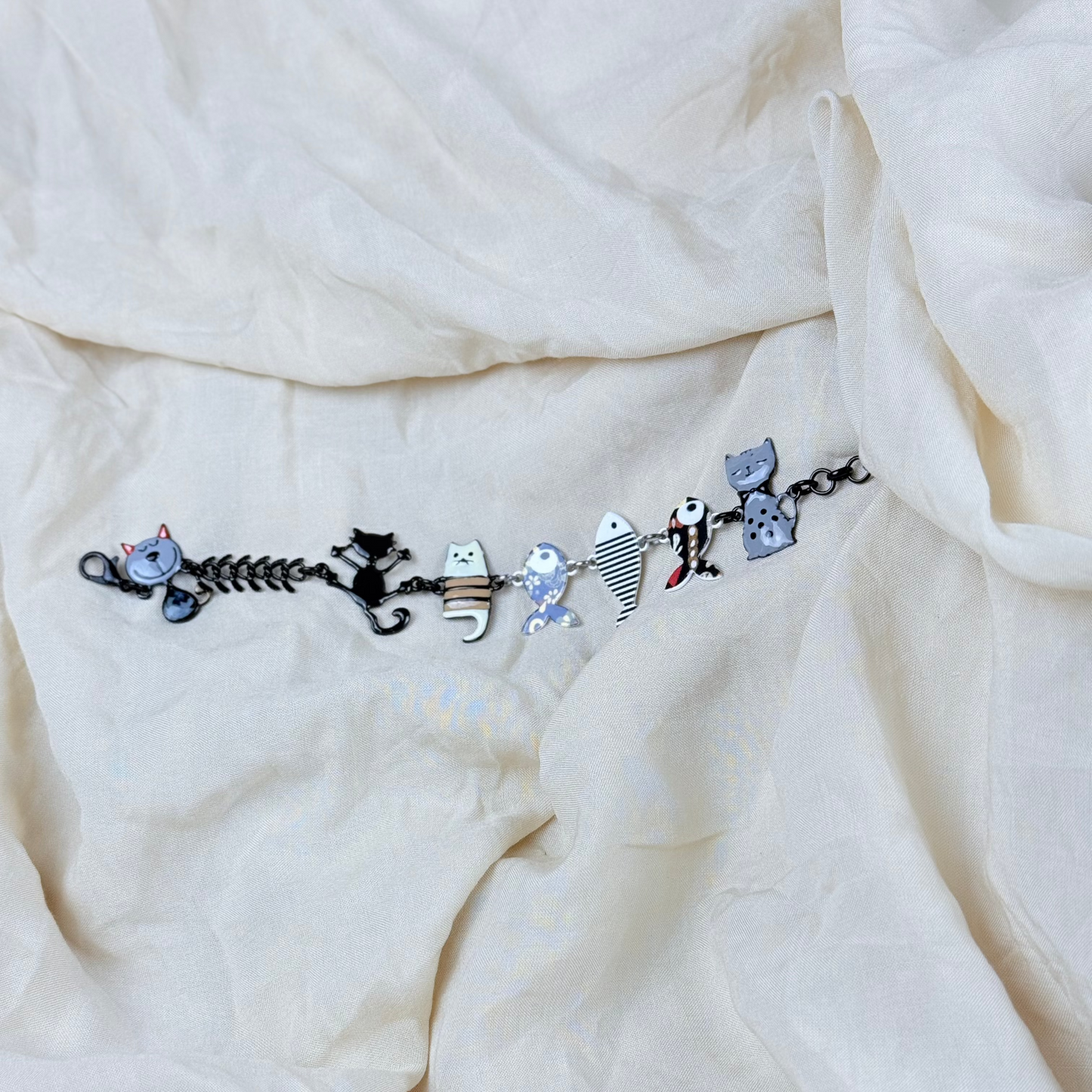 Pulsera Gato Estrellado Negro