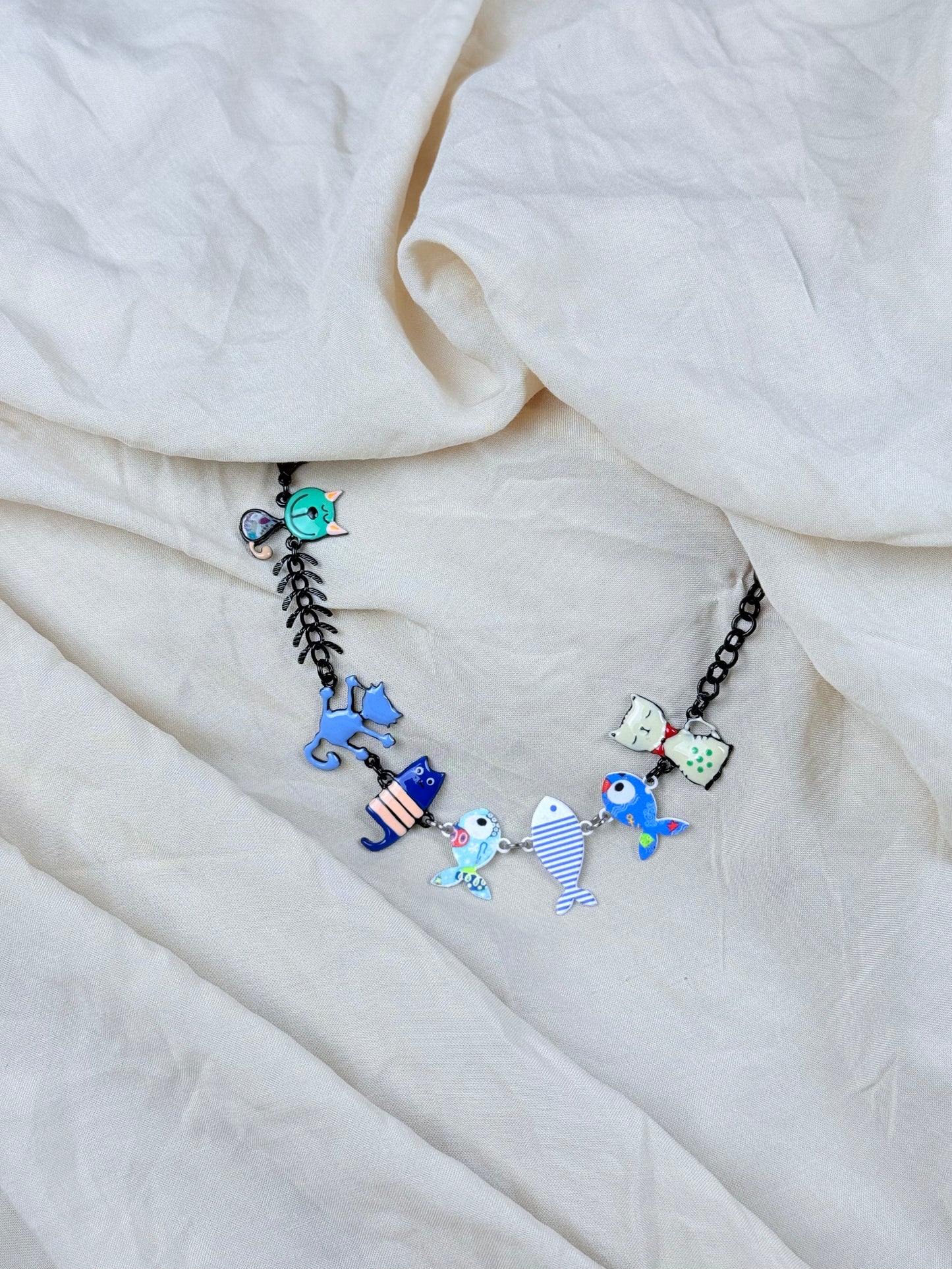 Pulsera Gato Estrellado Azul
