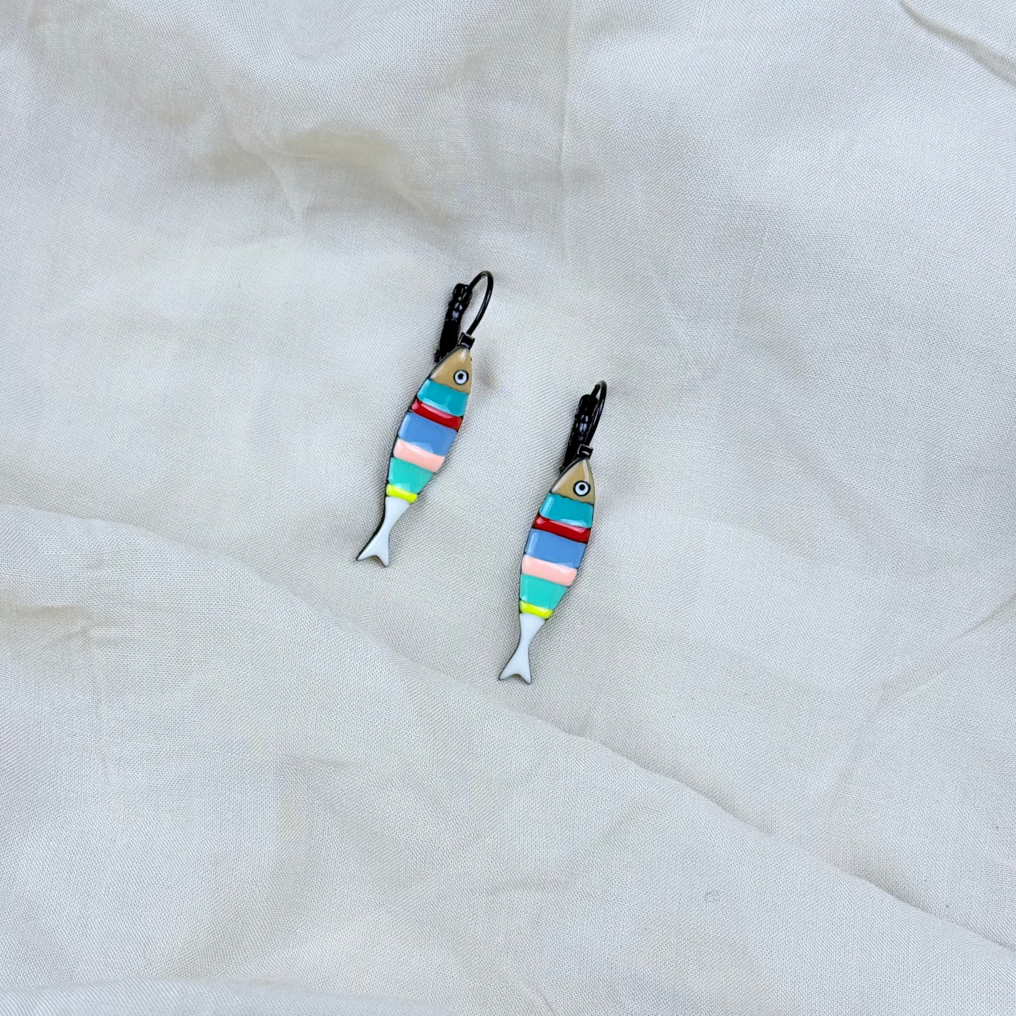 Pendientes Peces Rayados Multicolor