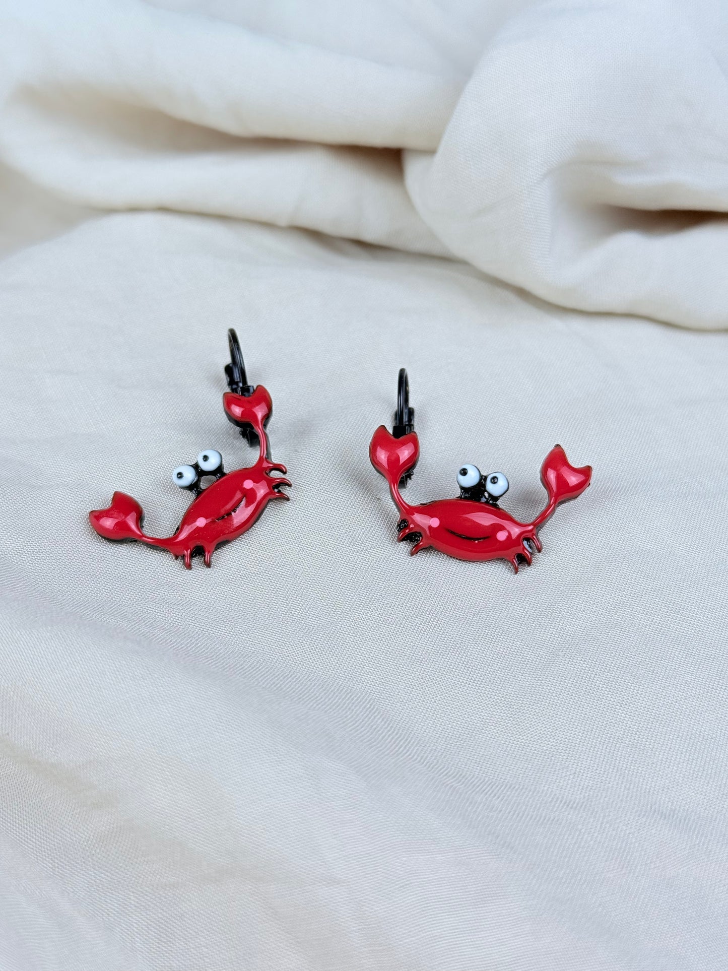 Pendientes Cangrejos Rojos
