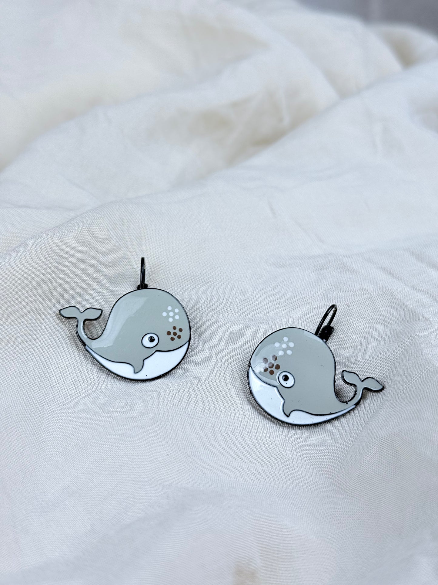 Pendientes Ballena Gris