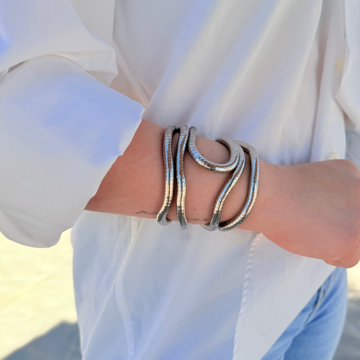 Collar Moldeable Plateado