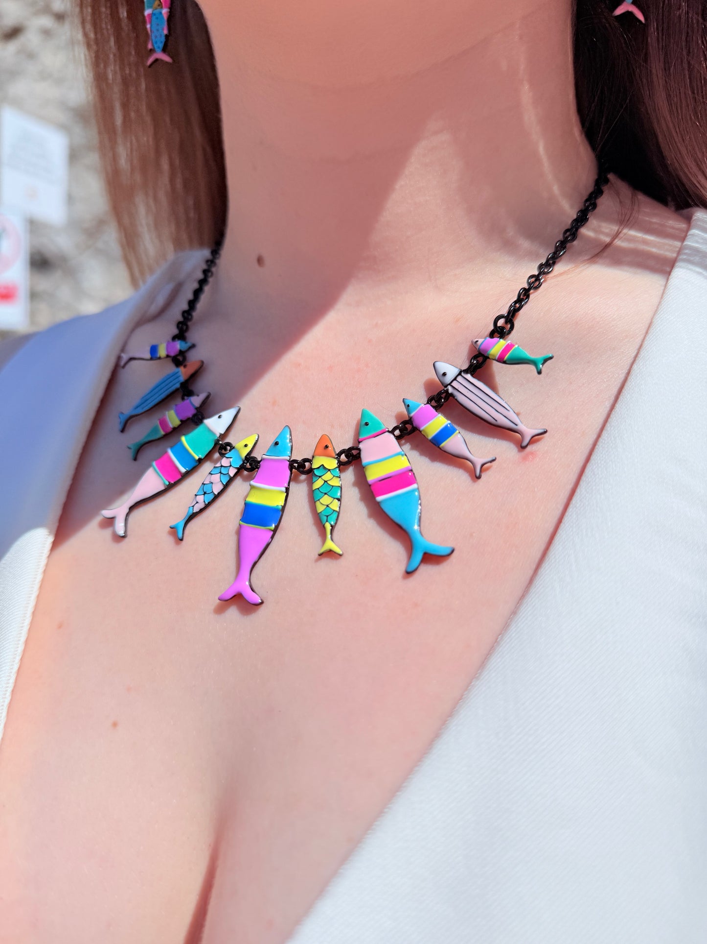 Collar Peces Rosados