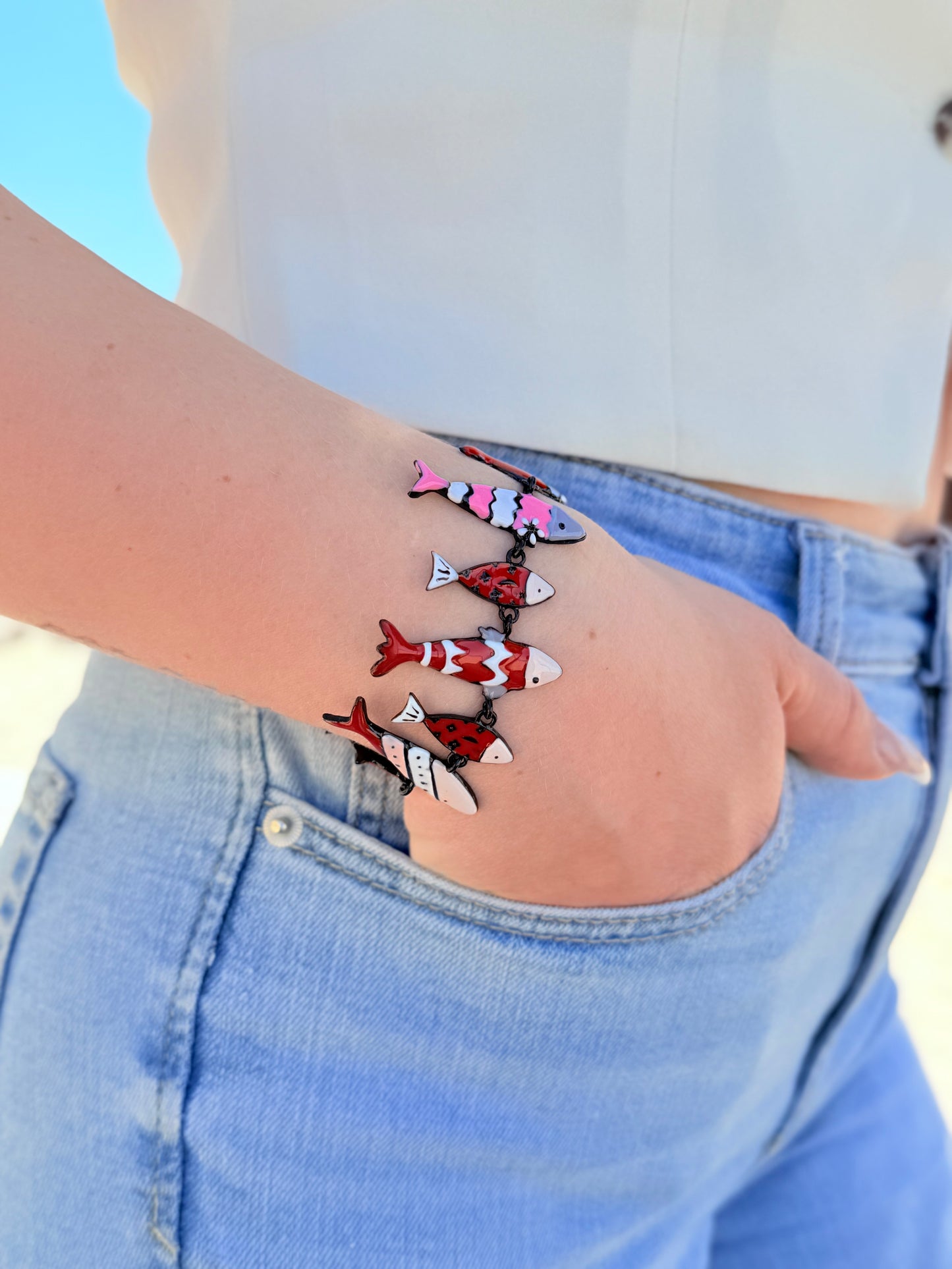 Pulsera Peces Rojos