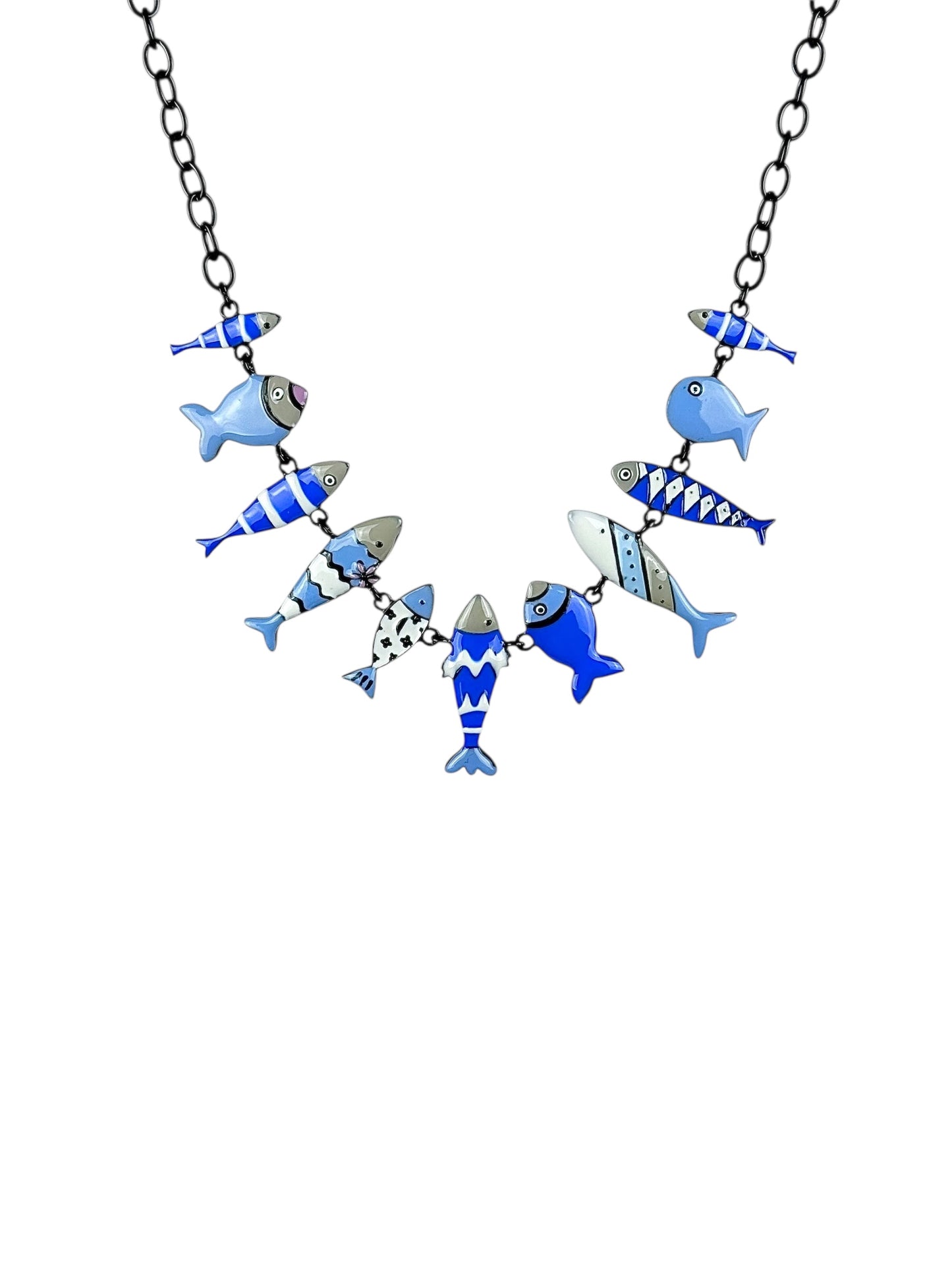 Collar Peces Azules