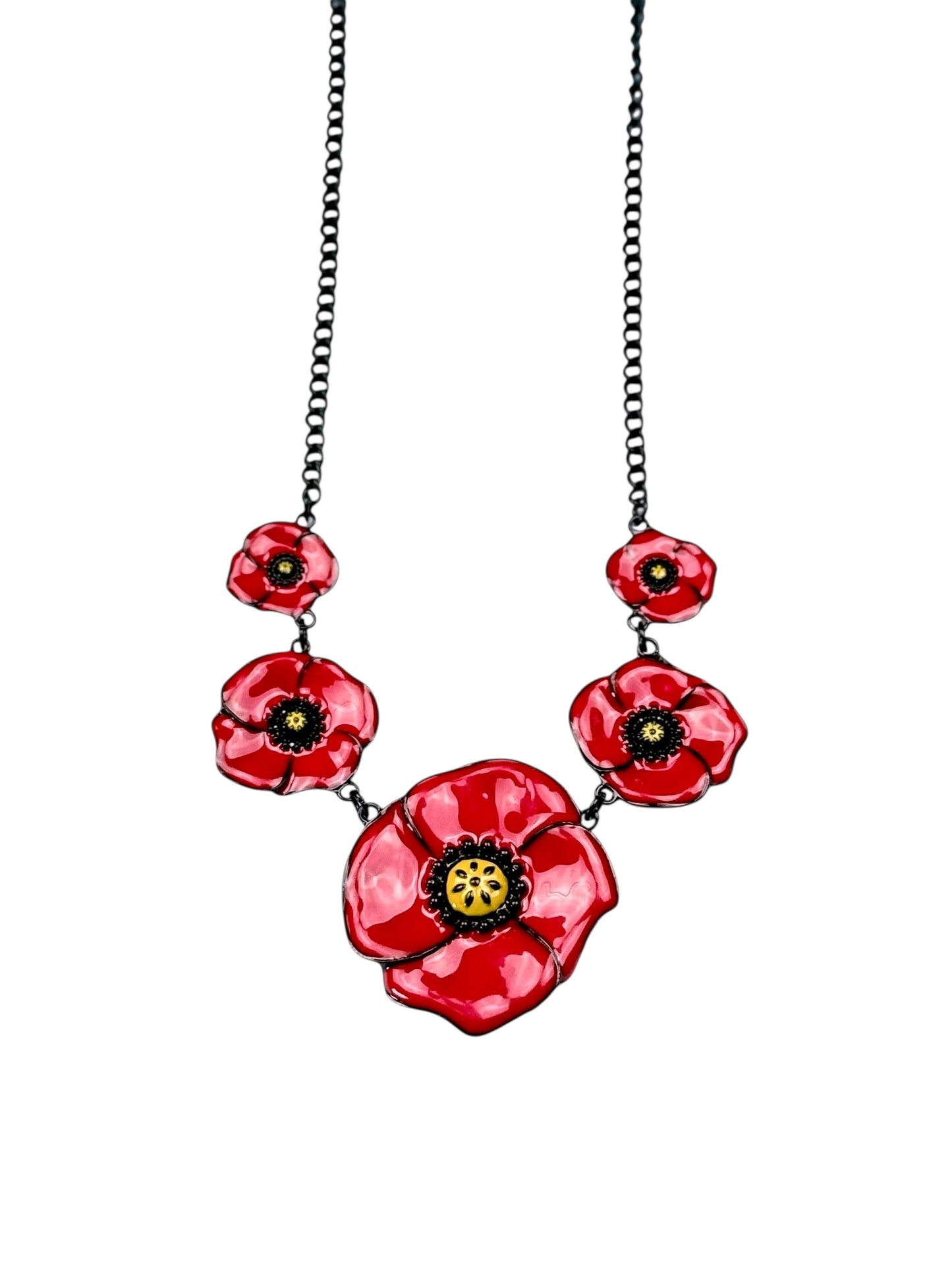 Collar Amapolas