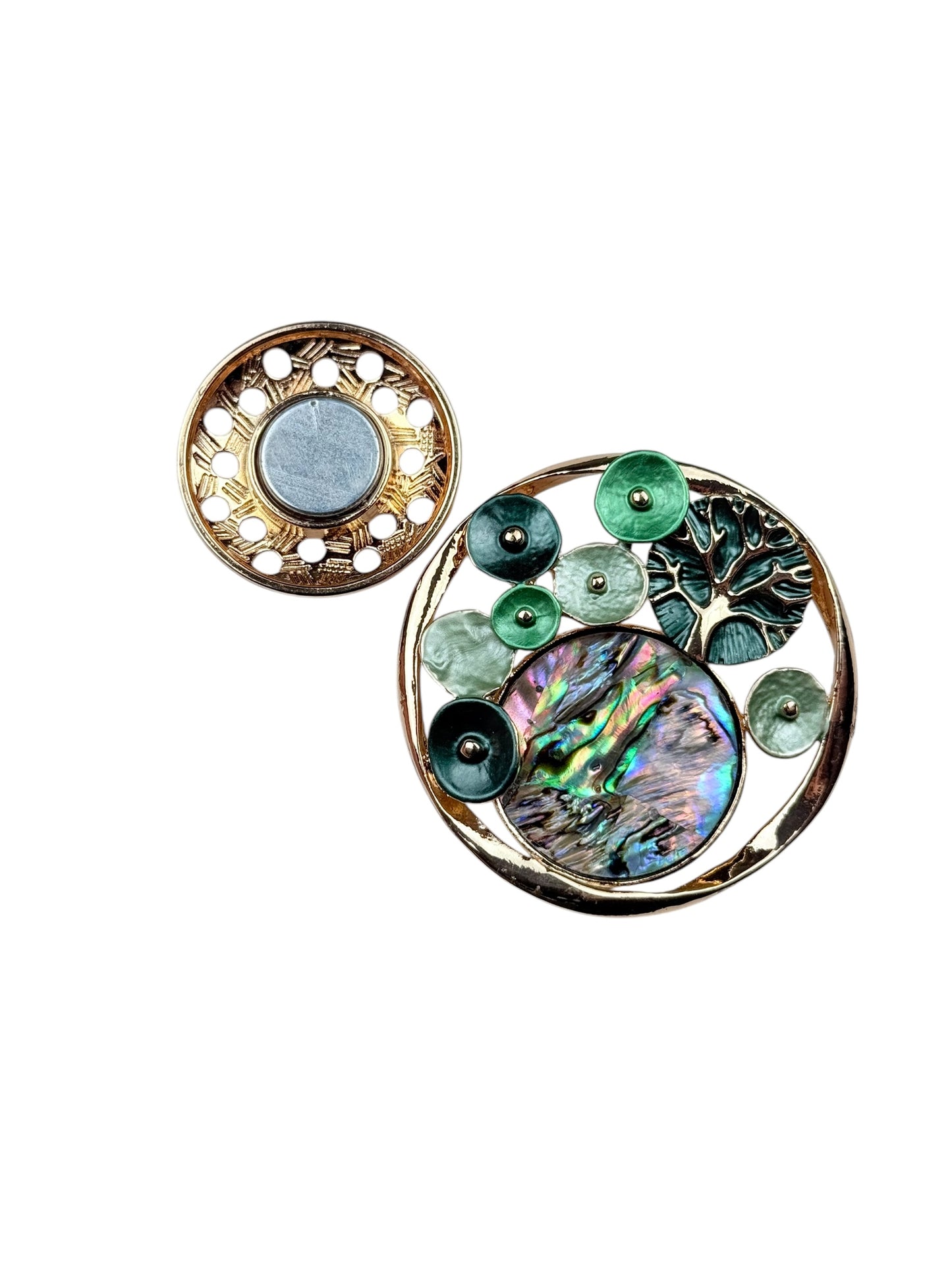 Broche Árbol Nácar