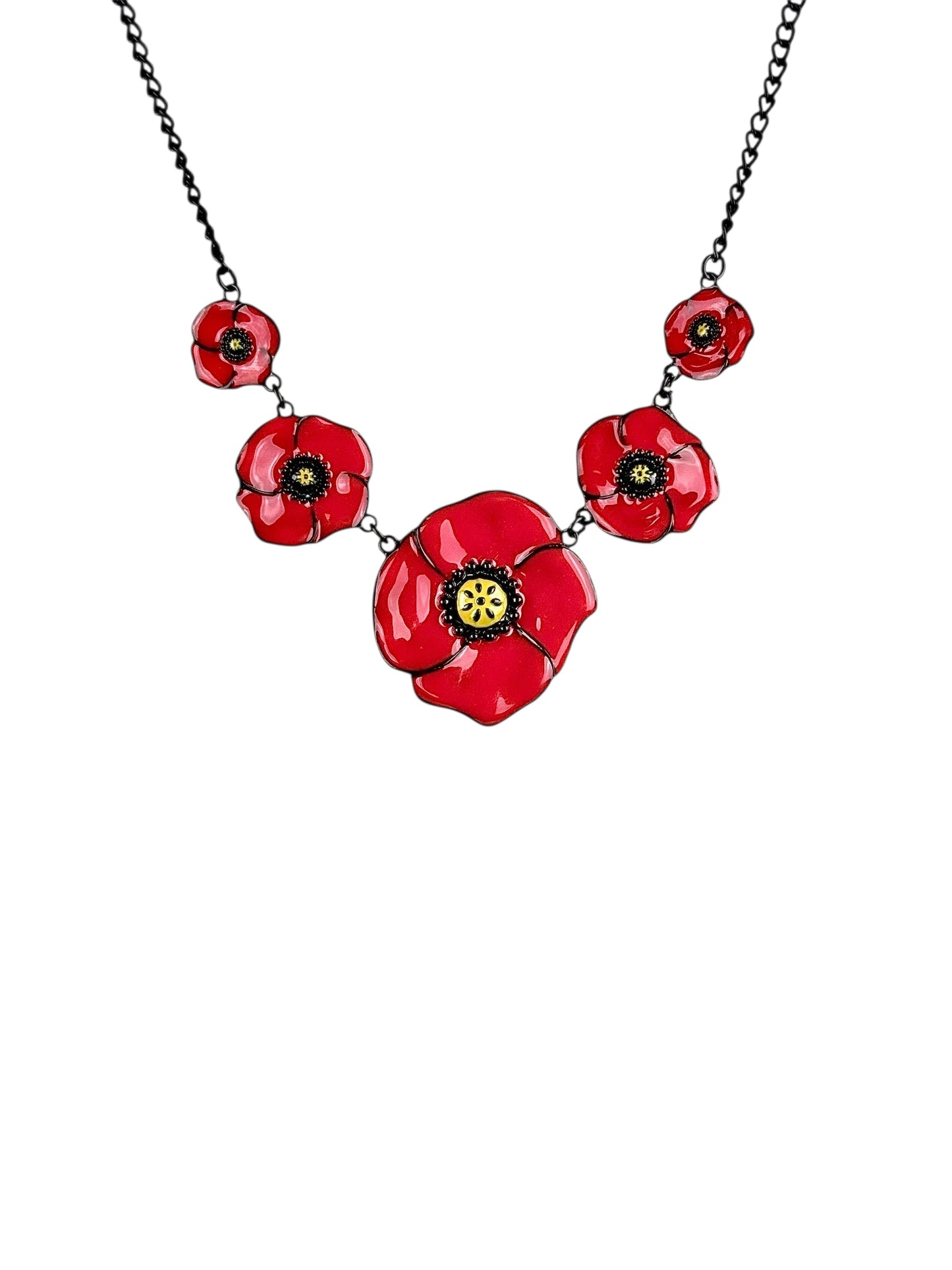 Collar Amapolas
