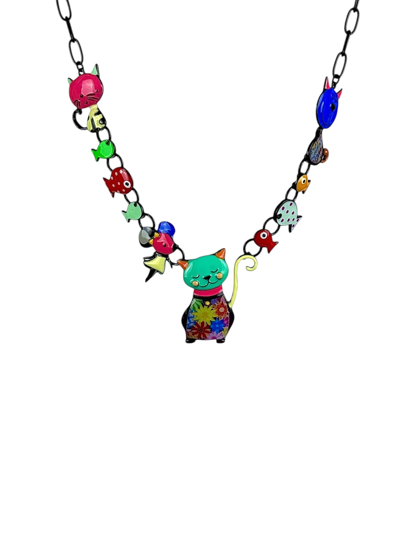 Collar Gato de Mar Verde