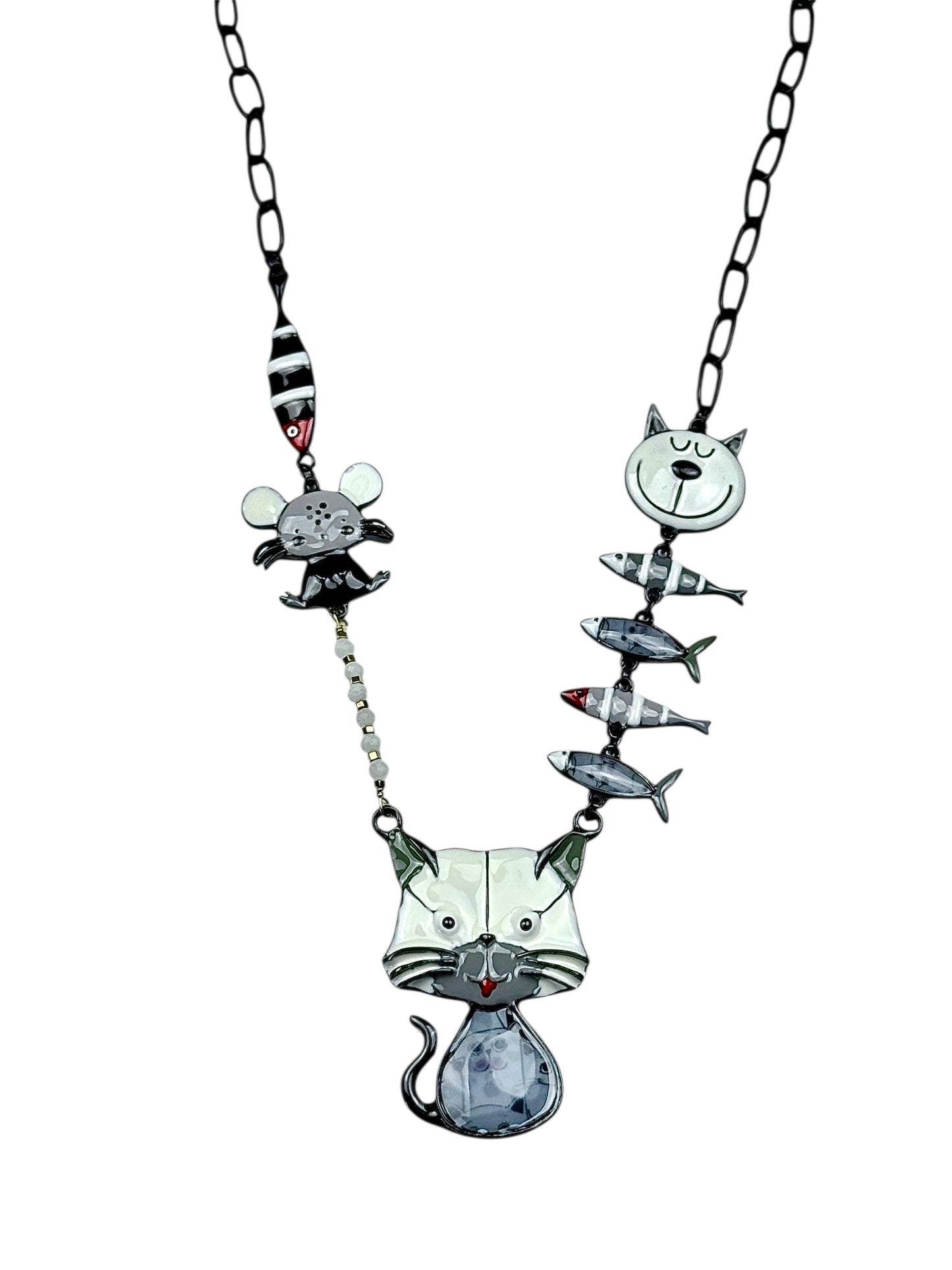 Collana Gatto Grigio