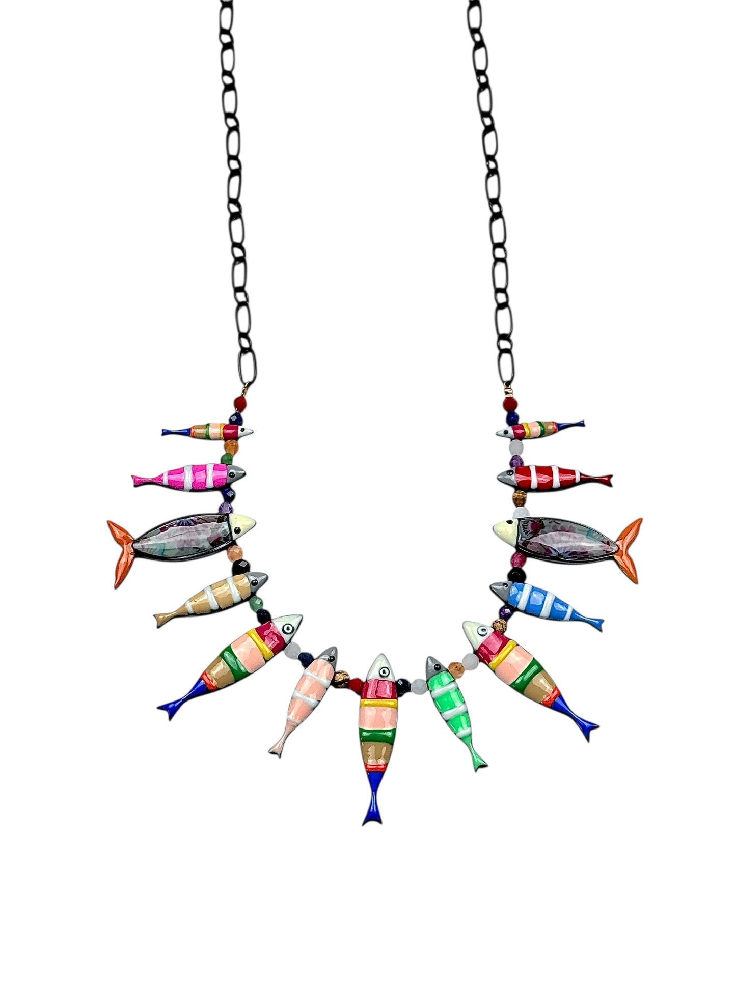 Collar Peces Multicolor