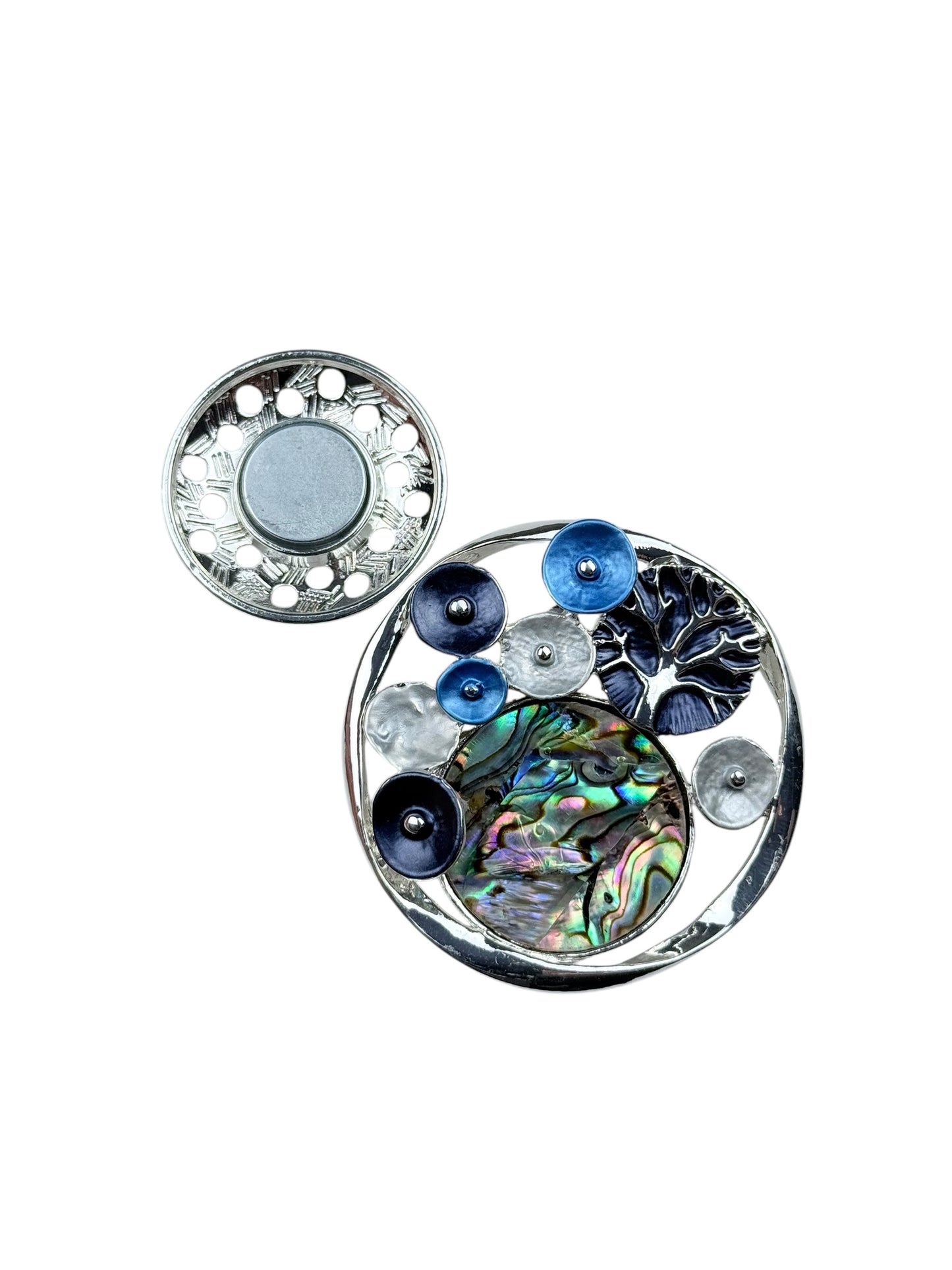 Broche Árbol Nácar