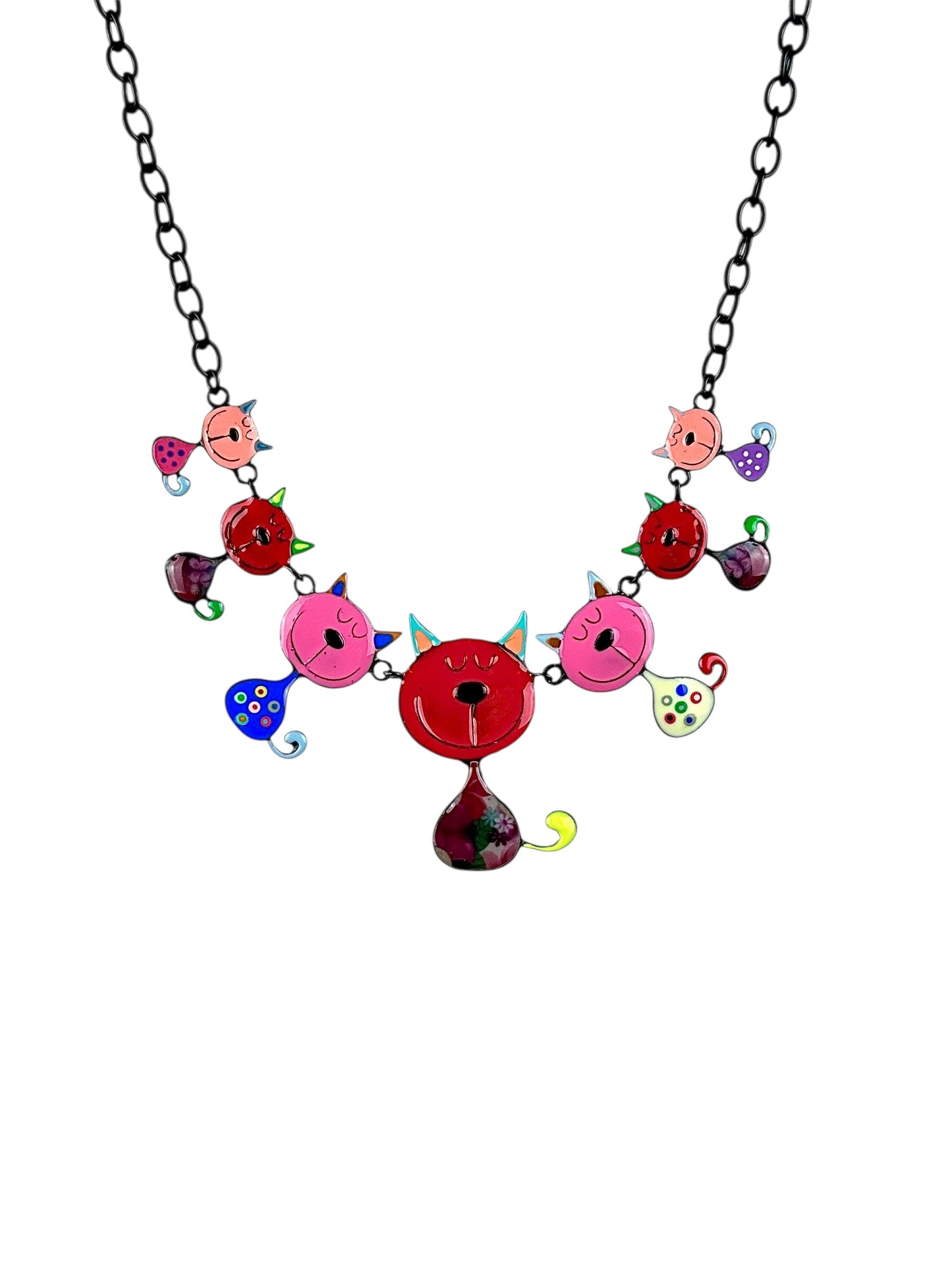 Collar Familia Gatuna Rojo