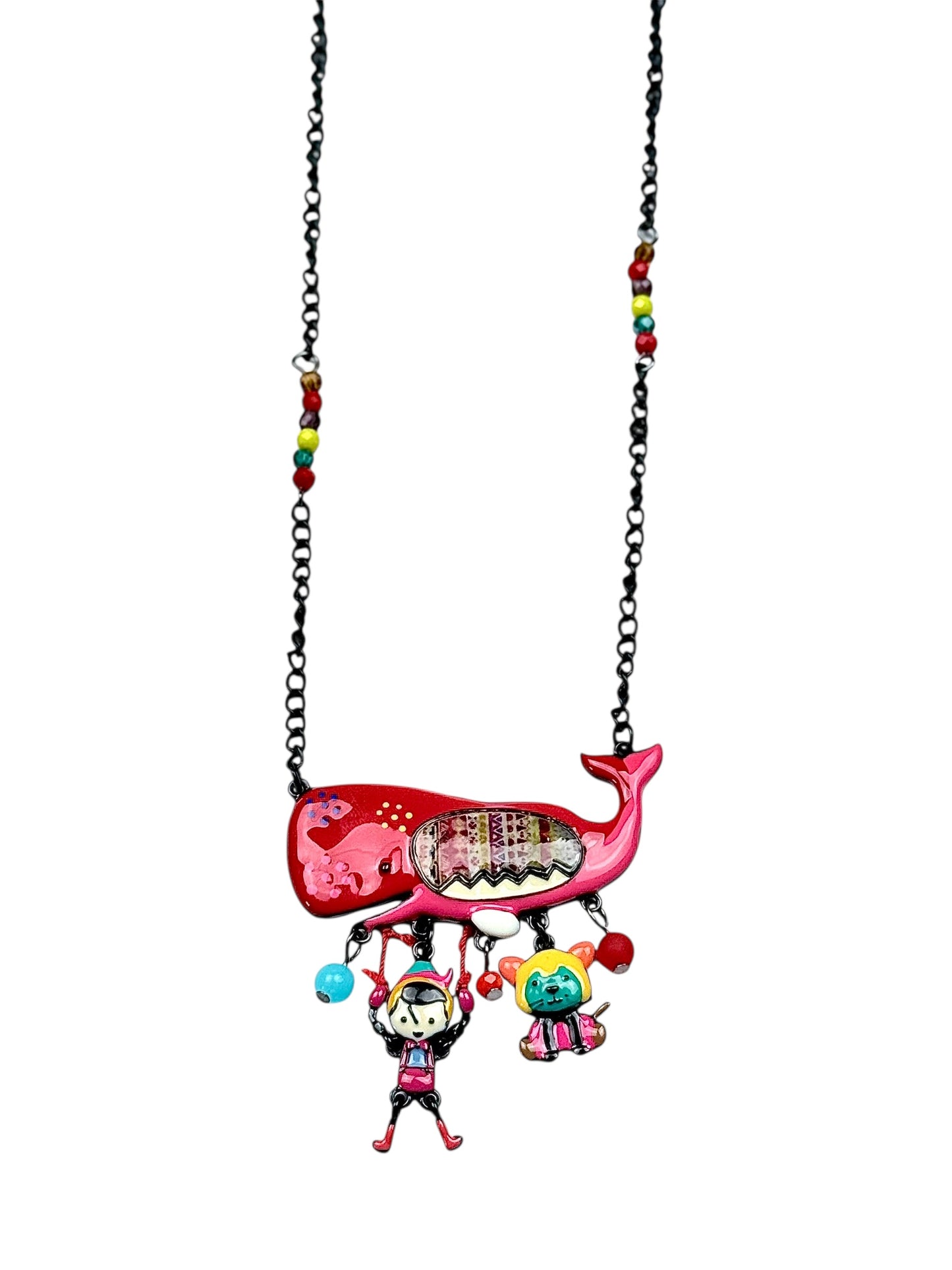 Collar Ballena Roja Pinocho