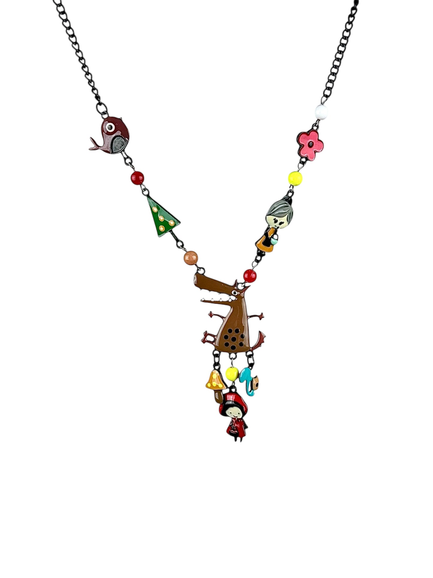 Collar Lobo Marrón Caperucita