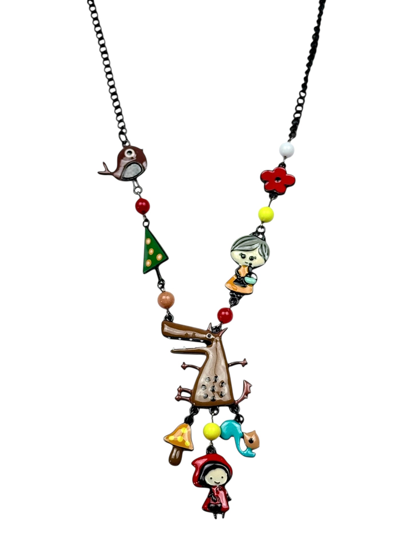 Collar Lobo Marrón Caperucita