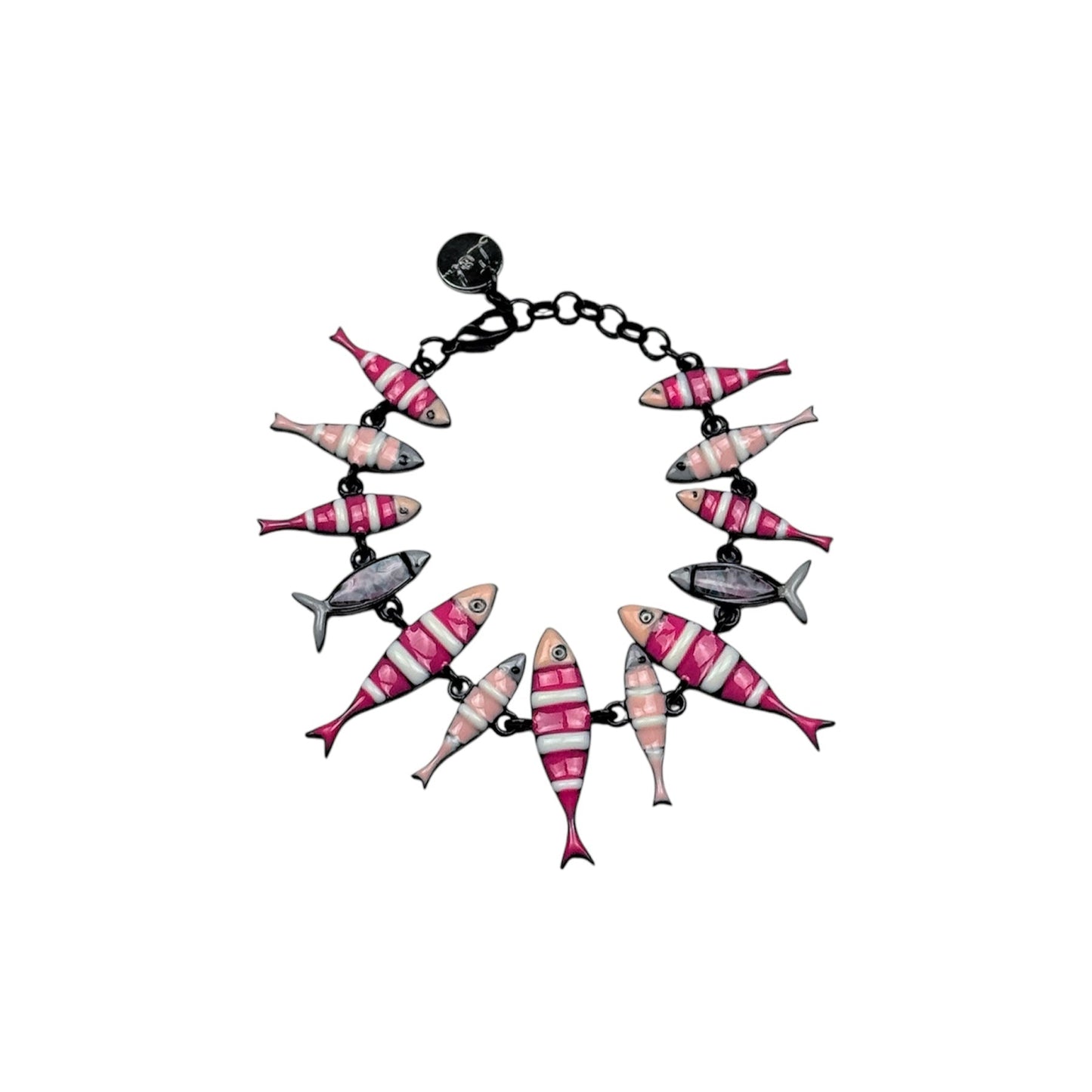 Pulsera Peces Rayados Rosas