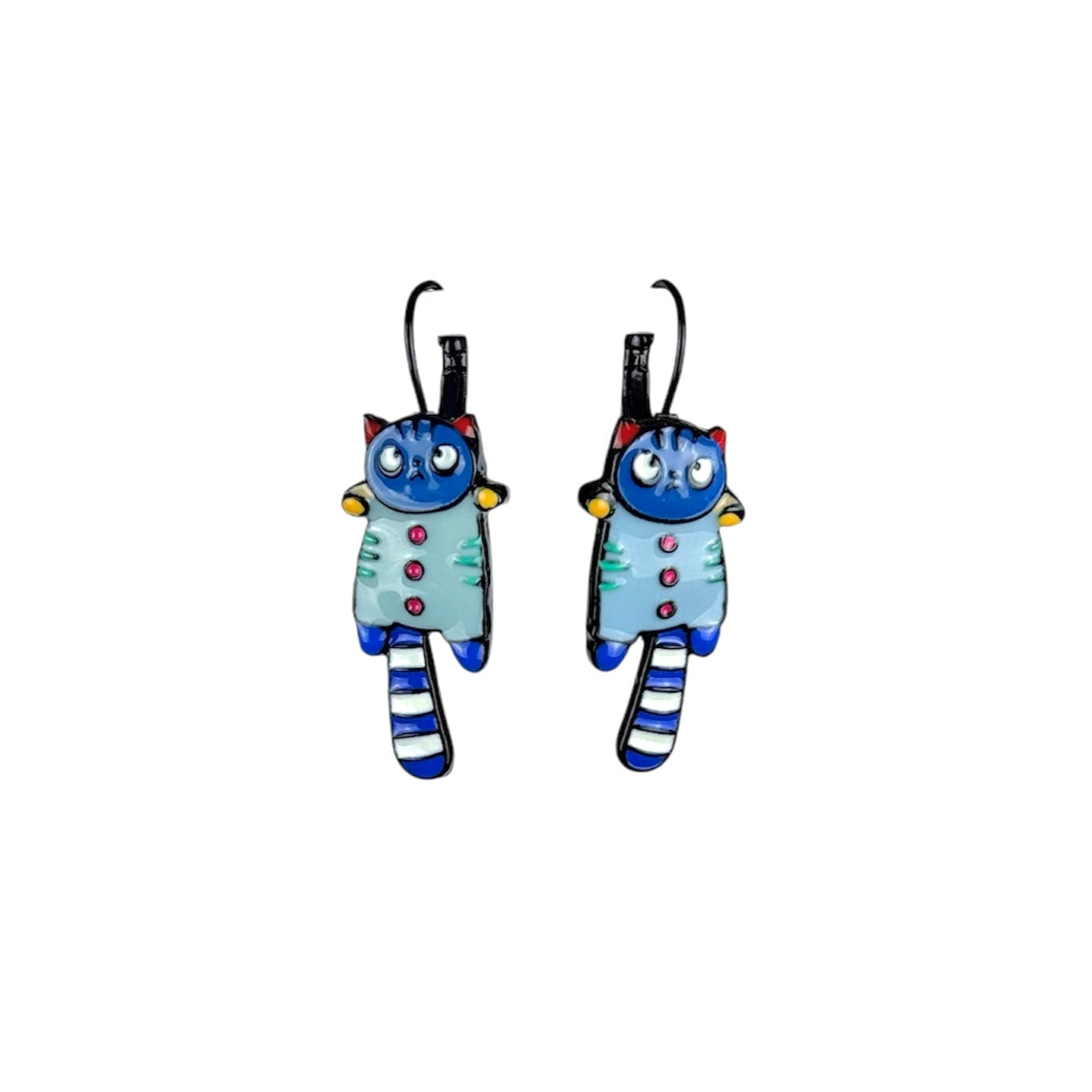 Pendientes Gato Cuqui Azul