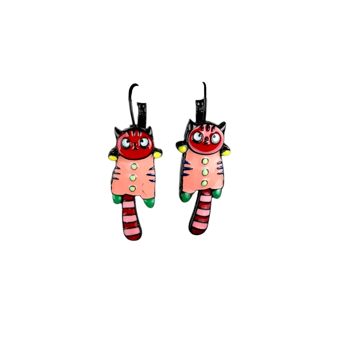 Pendientes Gato Cuqui Rojo