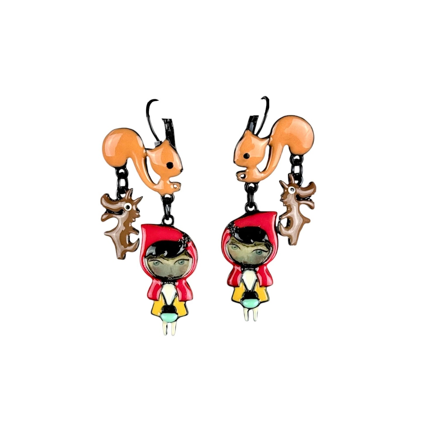 Pendientes Ardilla Caperucita