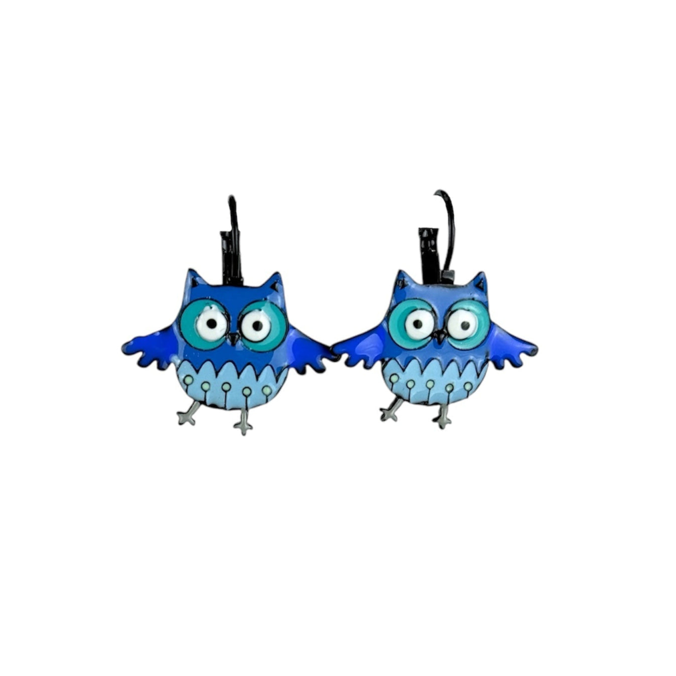 Pendientes Búhos Azules