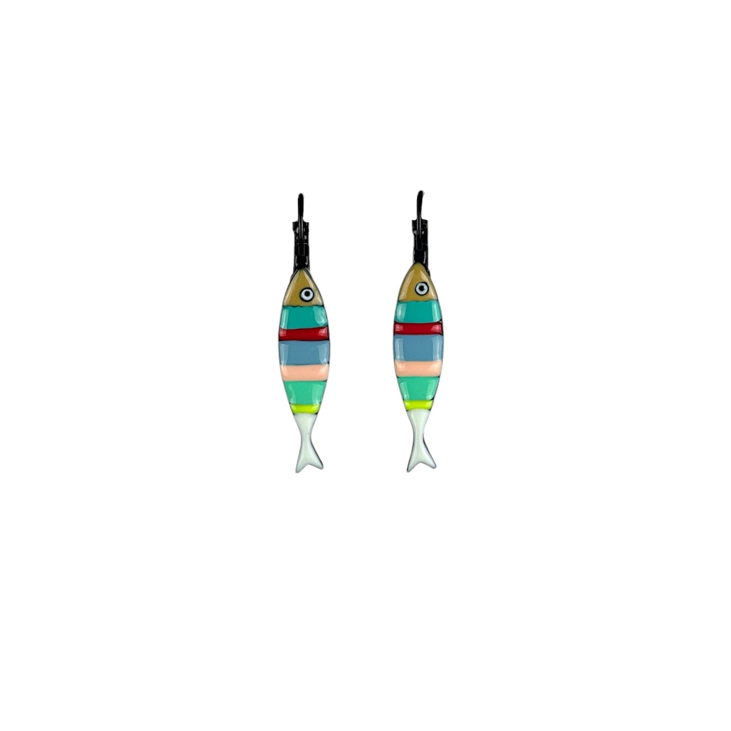 Pendientes Peces Rayados Multicolor