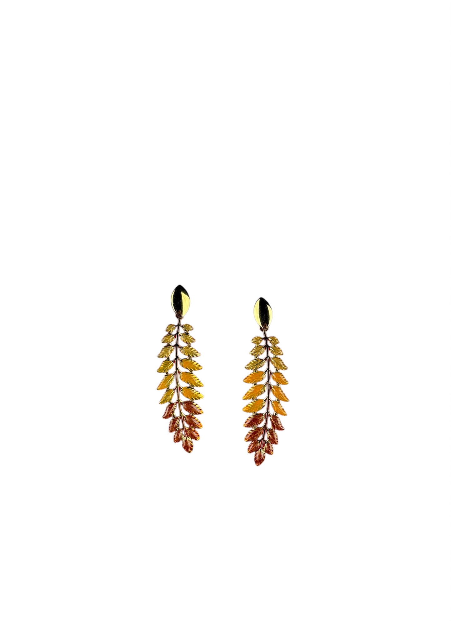 Pendientes Helecho Ocre