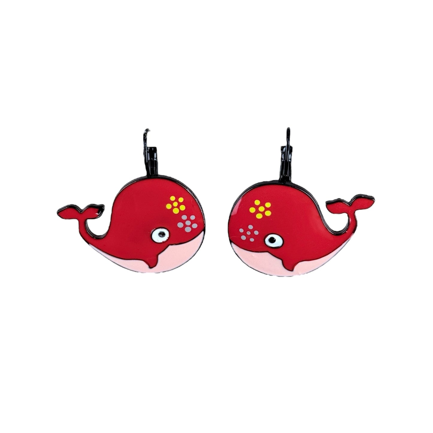 Pendientes Ballena Roja