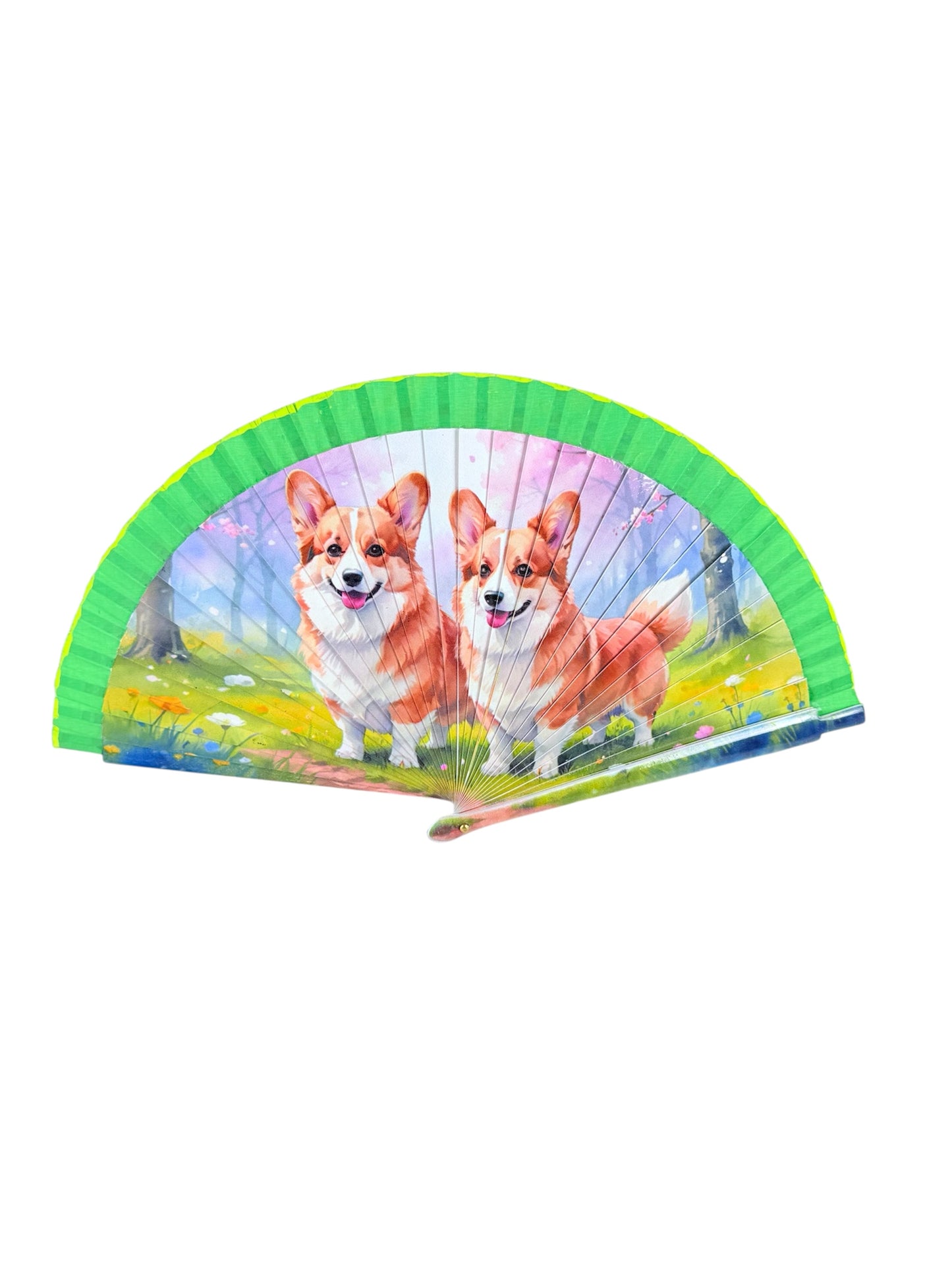 Abanico Corgis al viento