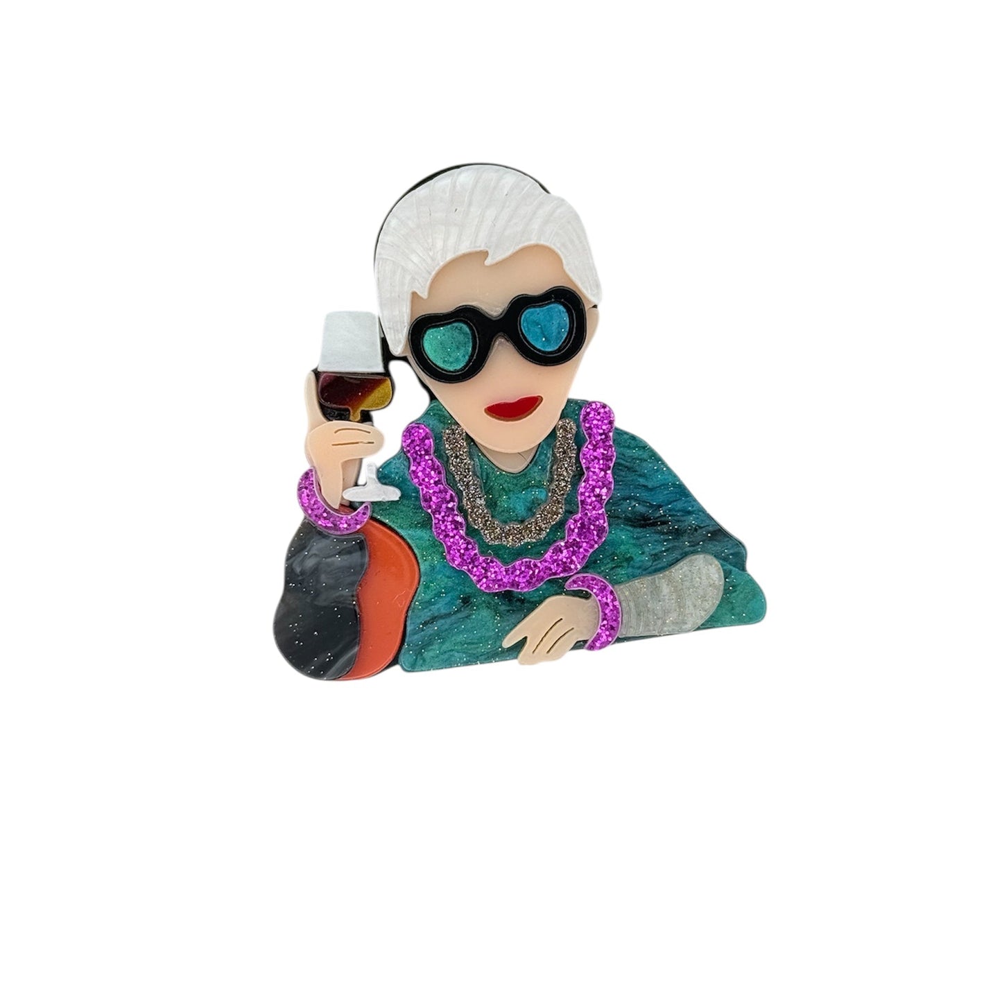 Broche divina y con vino