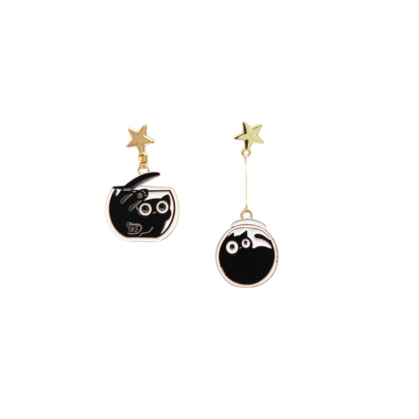 Pendientes Gatos Pecera