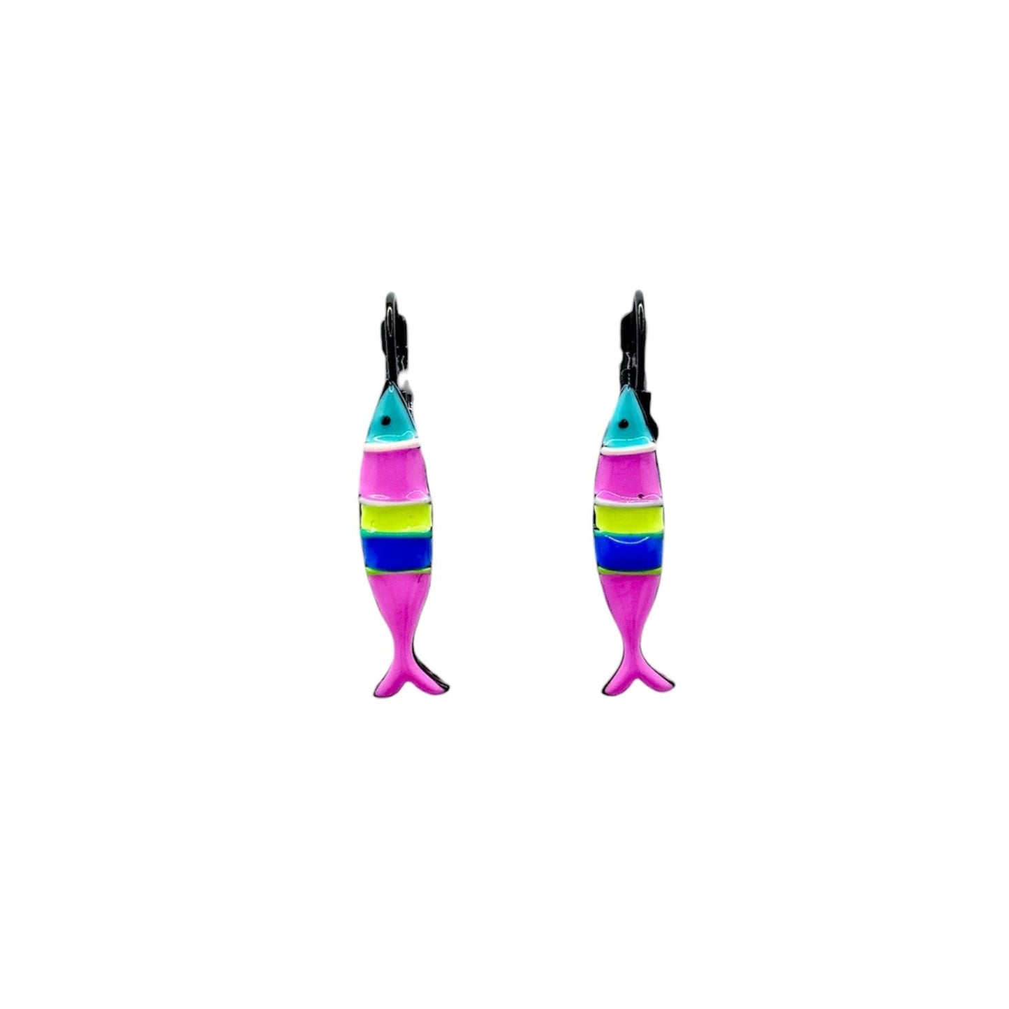 Pendientes peces rosados
