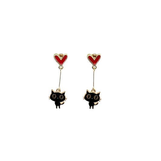 Pendientes Gato amor