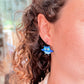 Pendientes búhos azules