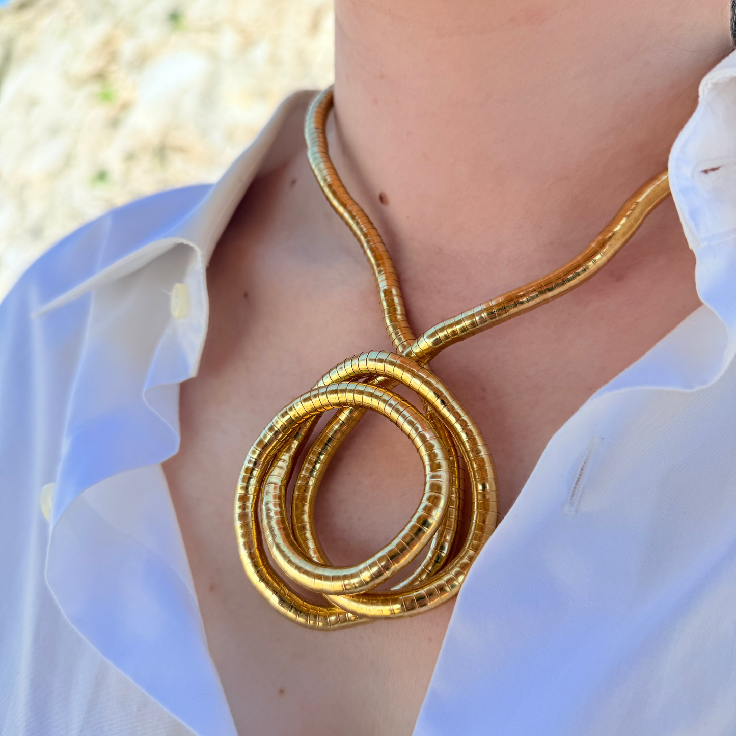 Collar Moldeable Dorado