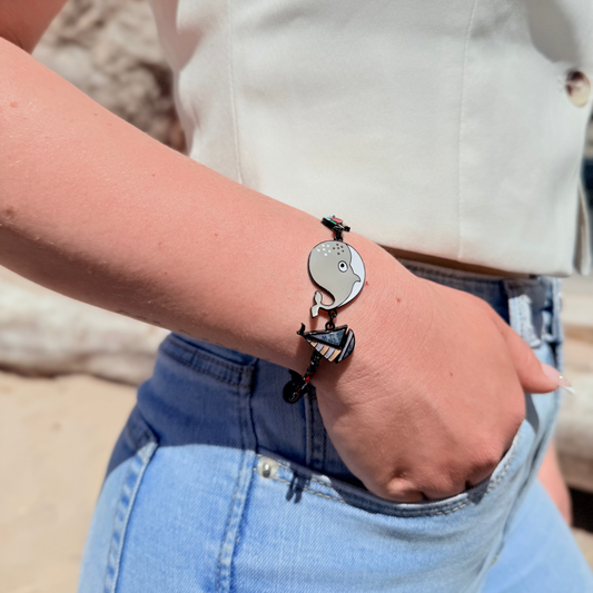 Grauwal-Armband