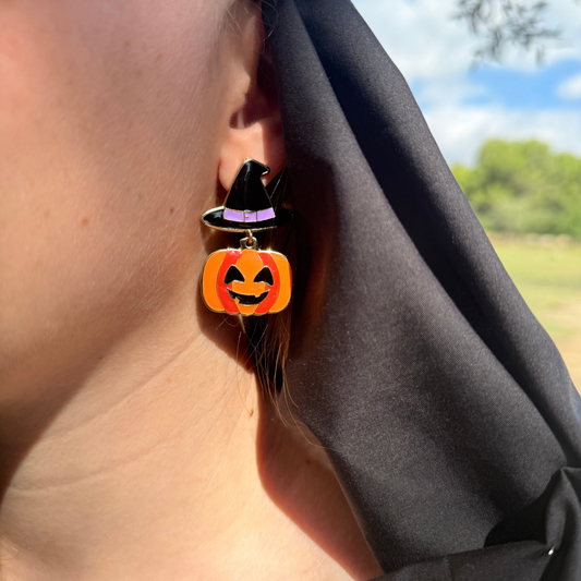 Pendientes Calabaza Hechicera