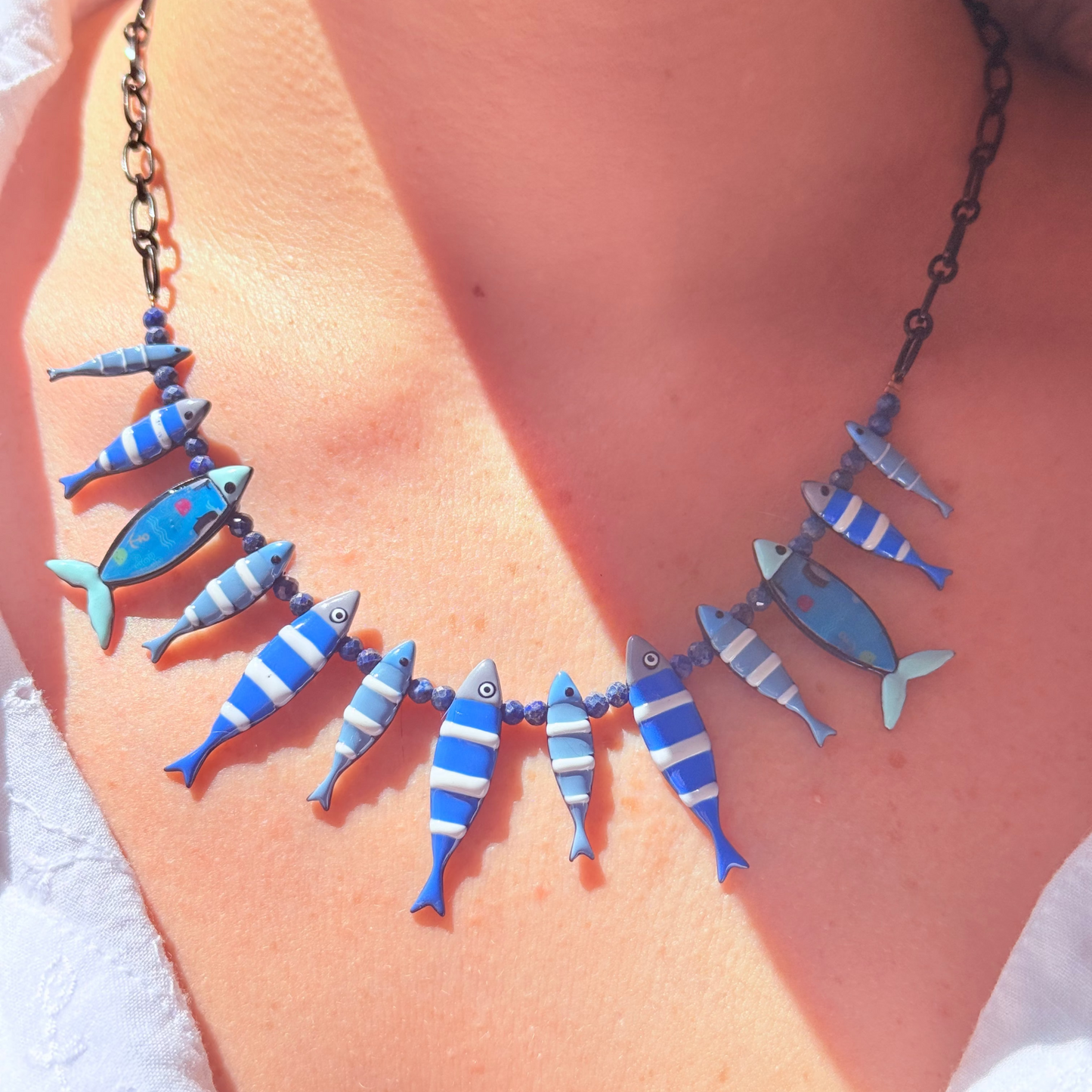 Collar arrecife azul