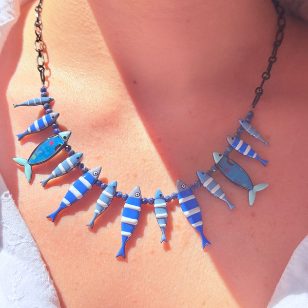 Collar arrecife azul