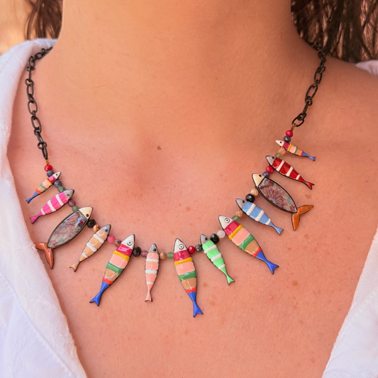 Collar arrecife multicolor