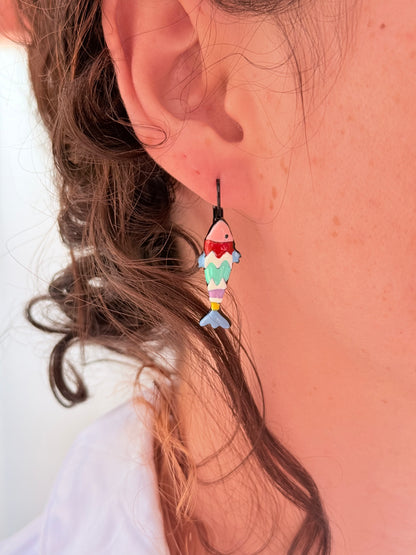 Pendientes pececillo rayado