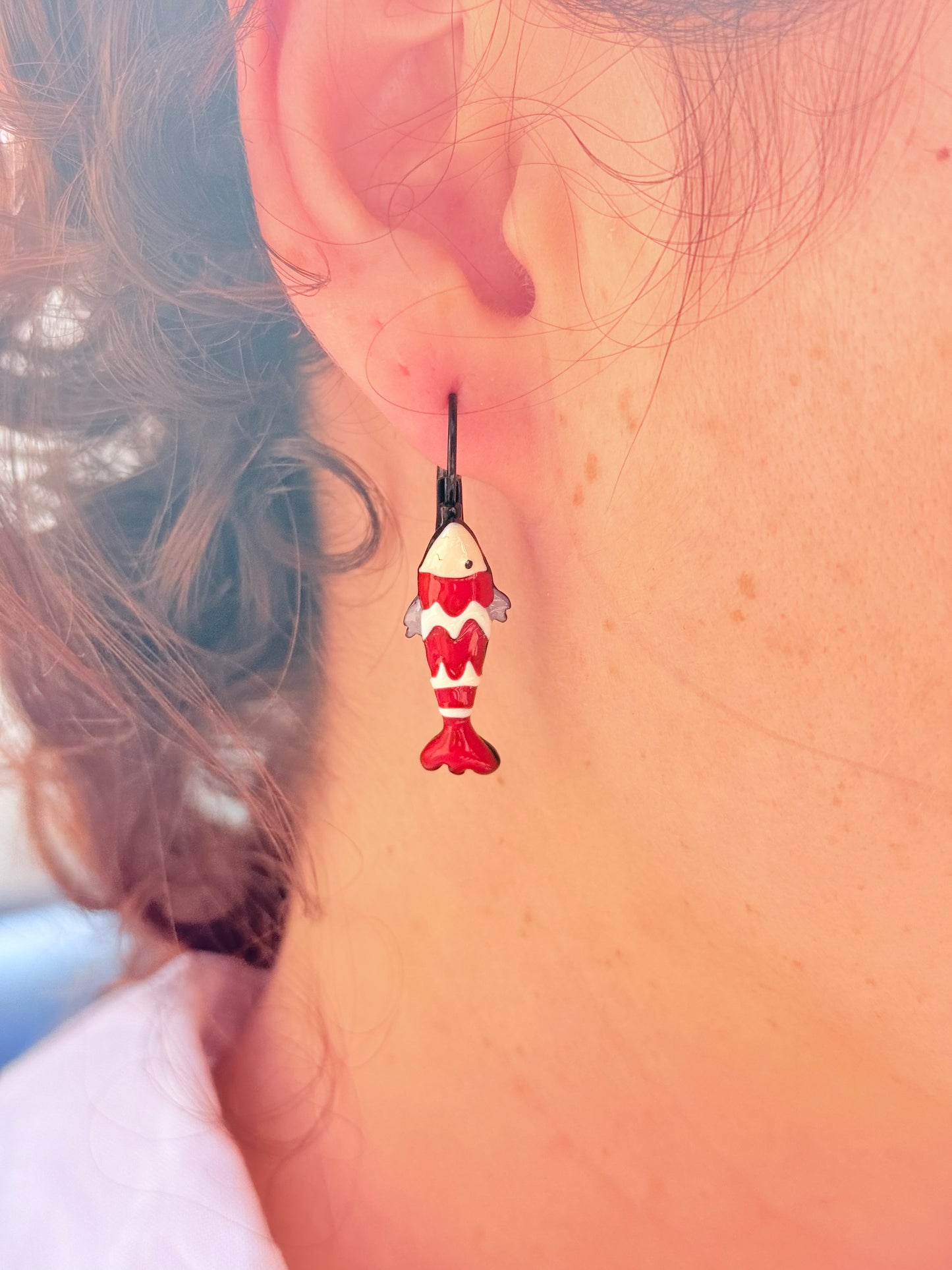 Pendientes pececillo rayado