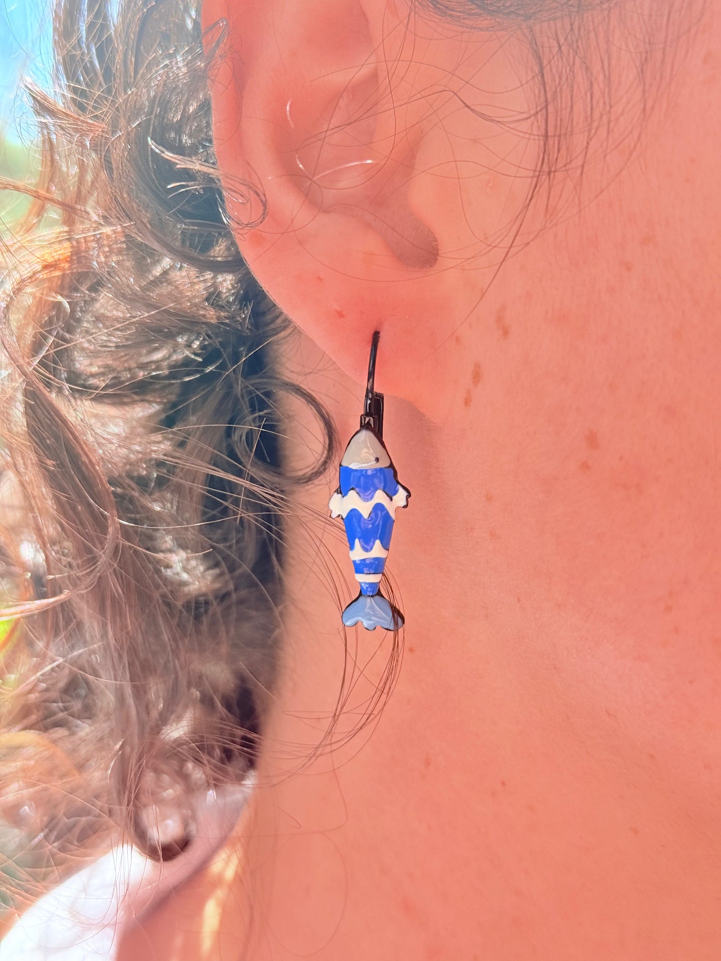 Pendientes pececillo rayado