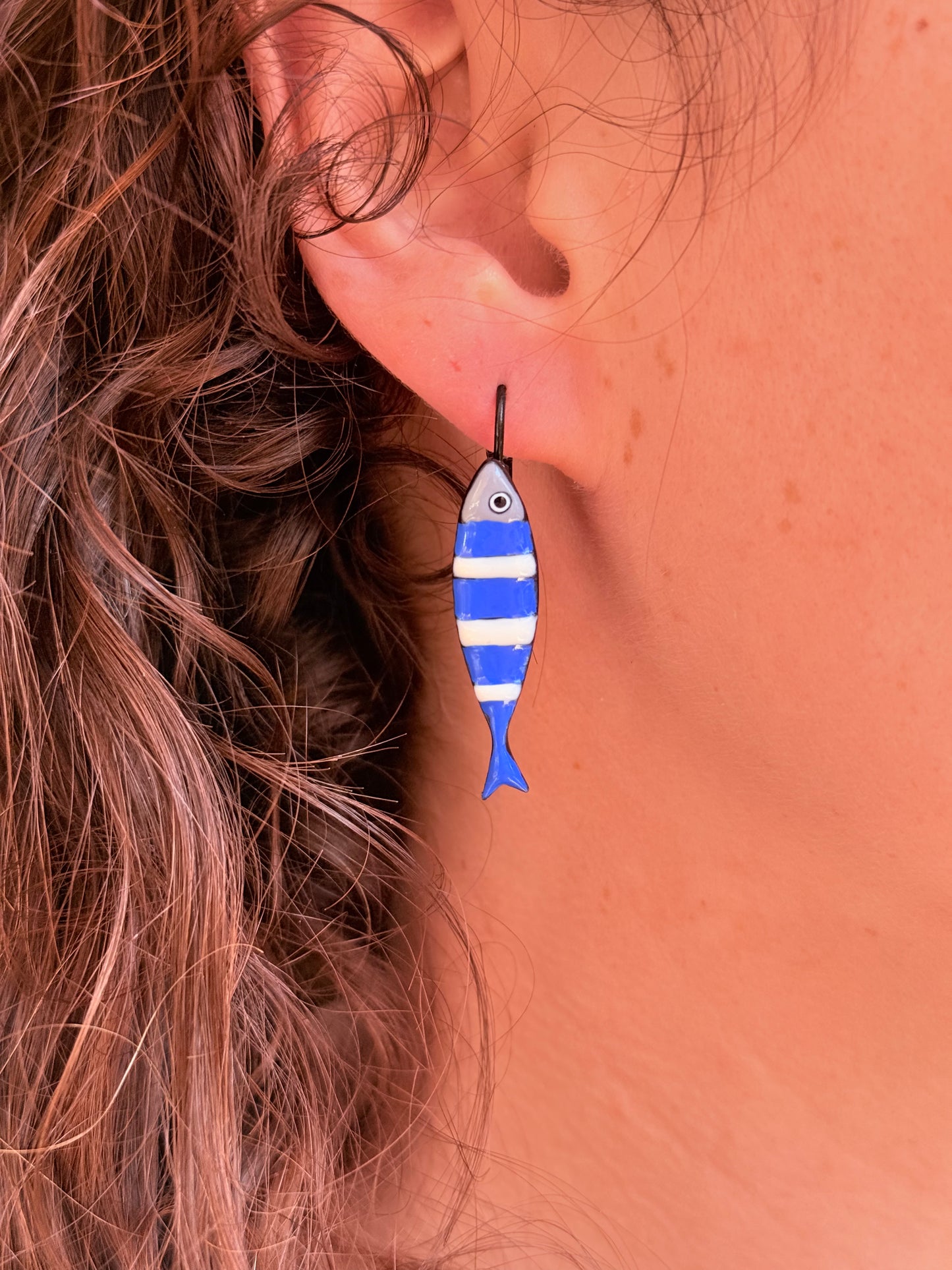 Pendientes peces rayados