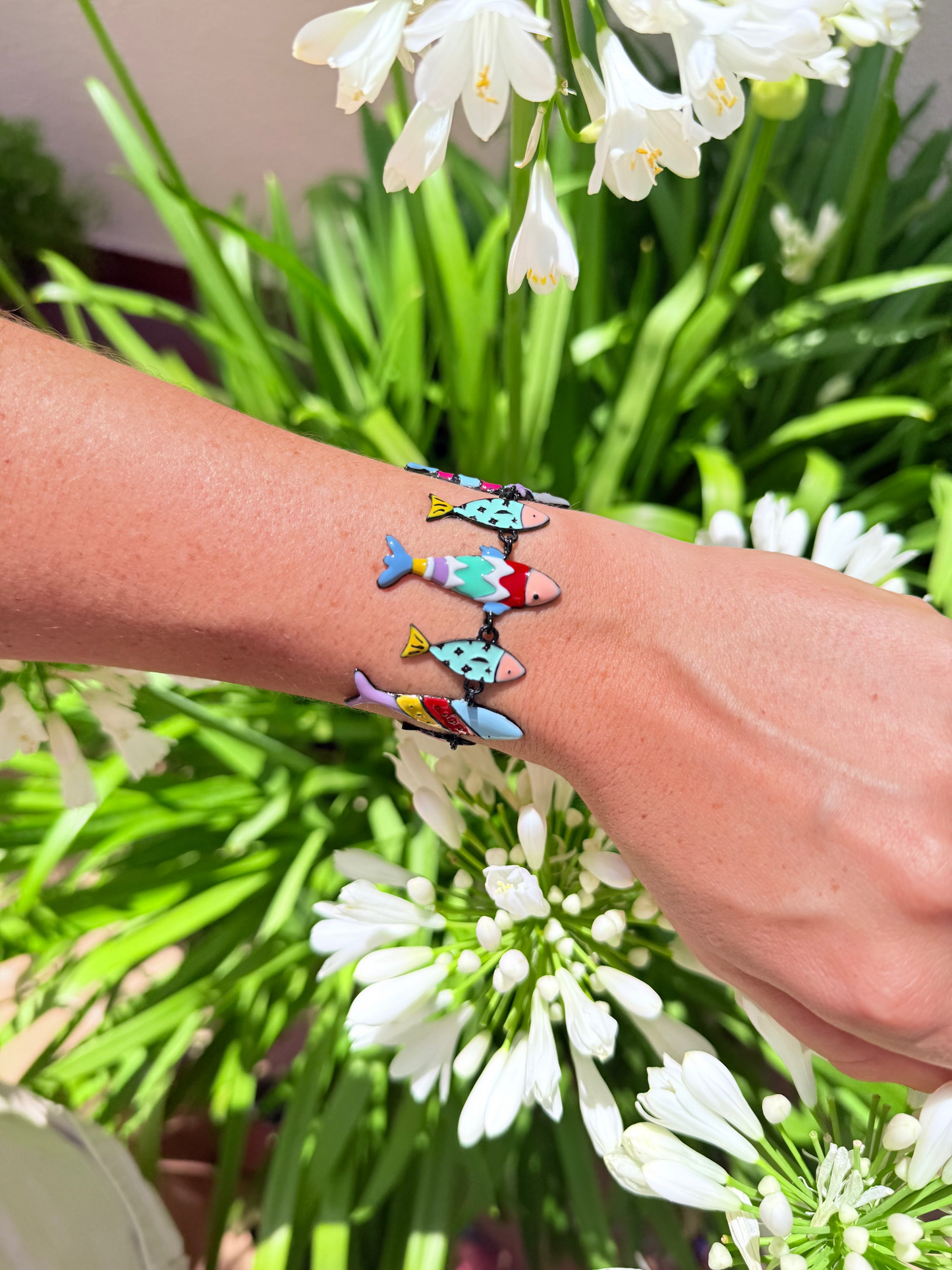 Pulsera peces multicolor