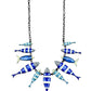 Collar Peces Rayados Azules