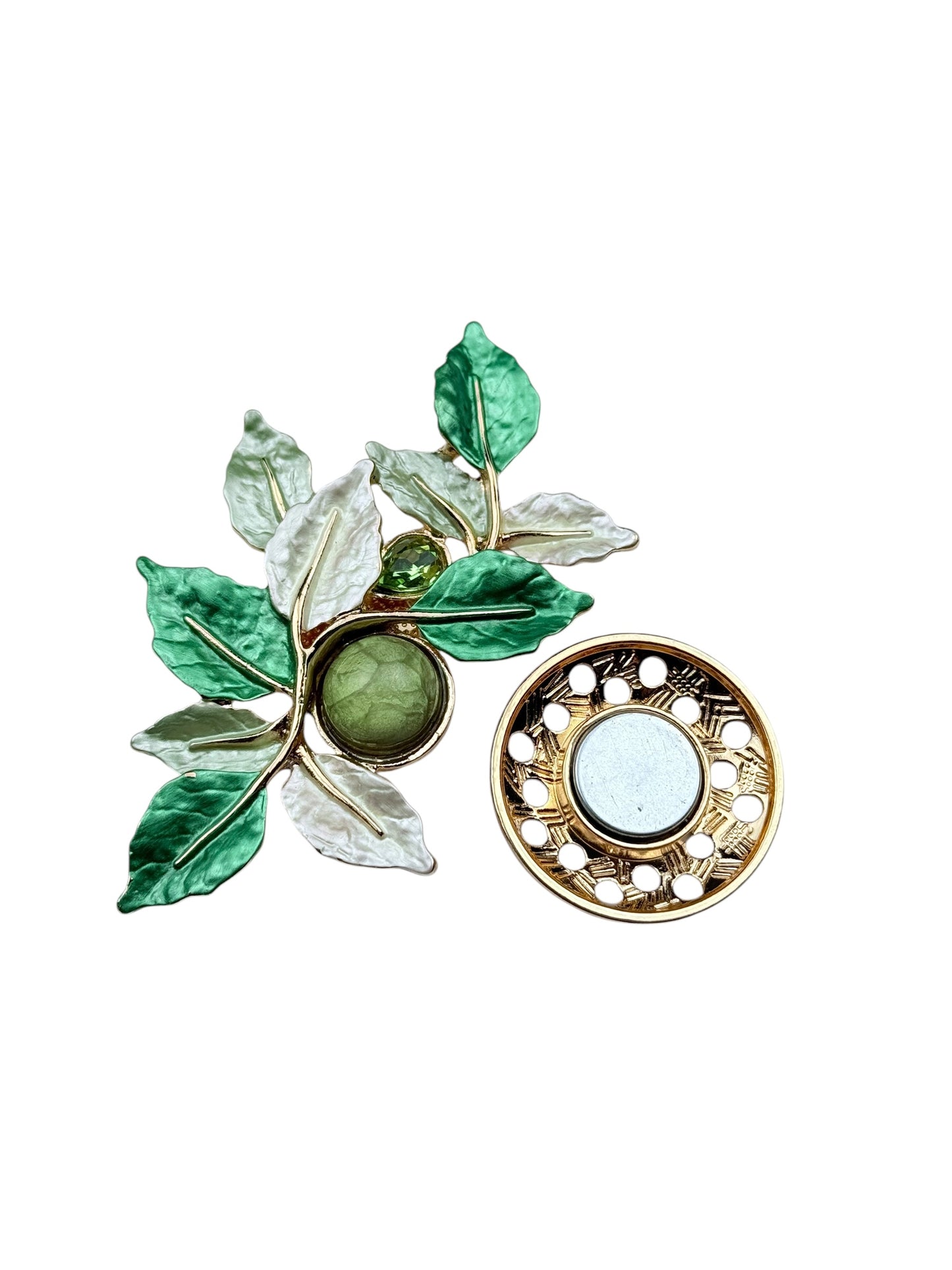 Broche Hojas