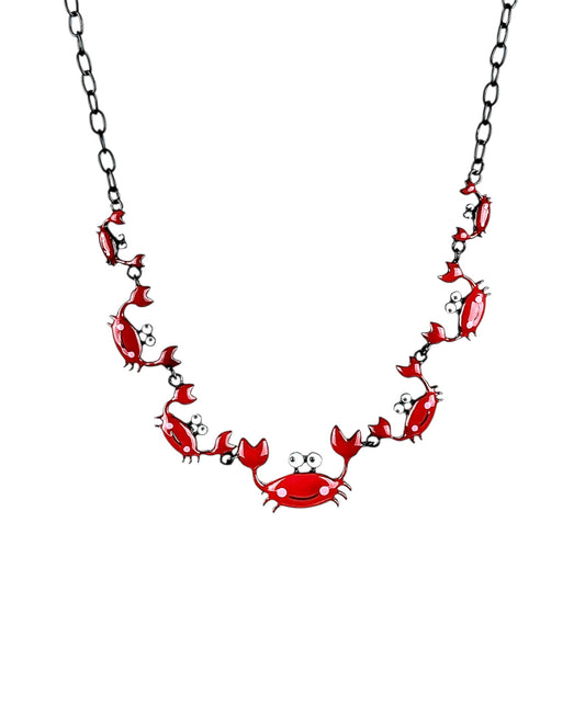 Collana di granchi rossi